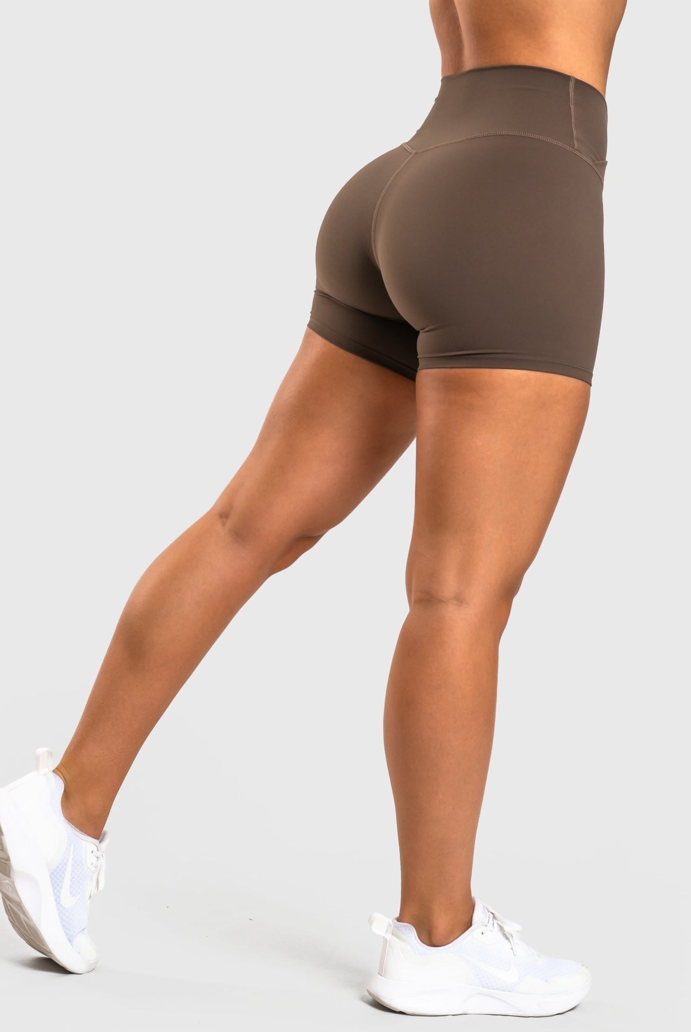 Ash Brown Divine V - waist Shorts - Peach Tights - Tights