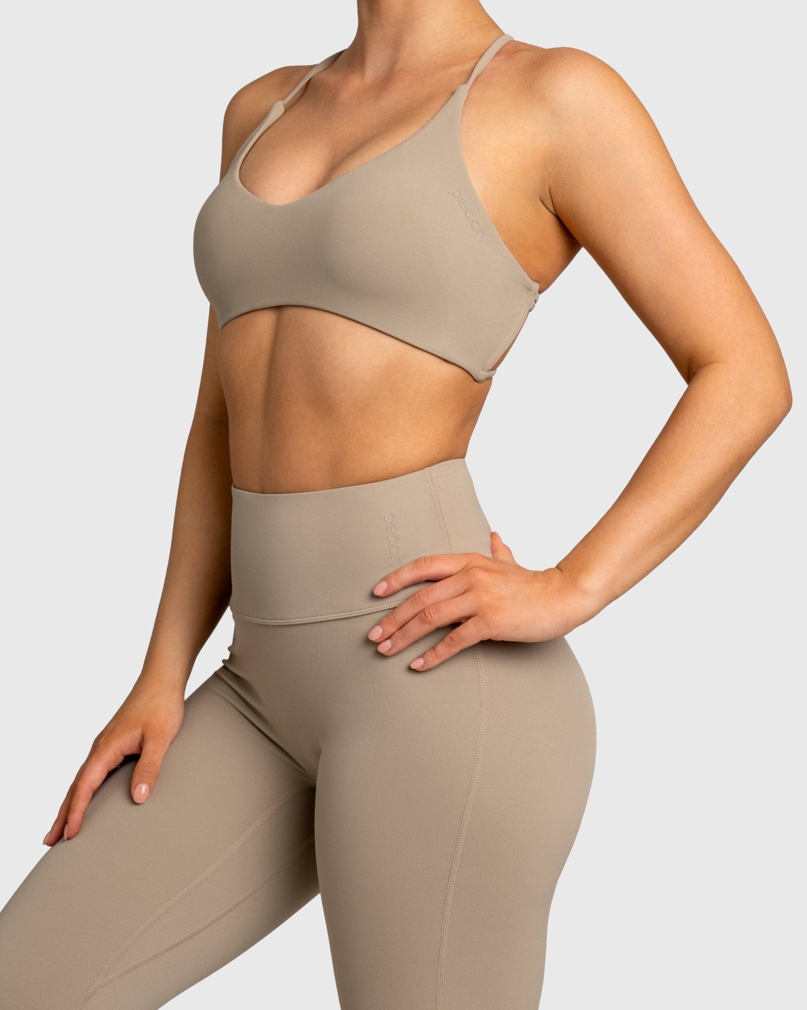 Beige Sculpt Sports - bra - Peach Tights - Sports - Bra