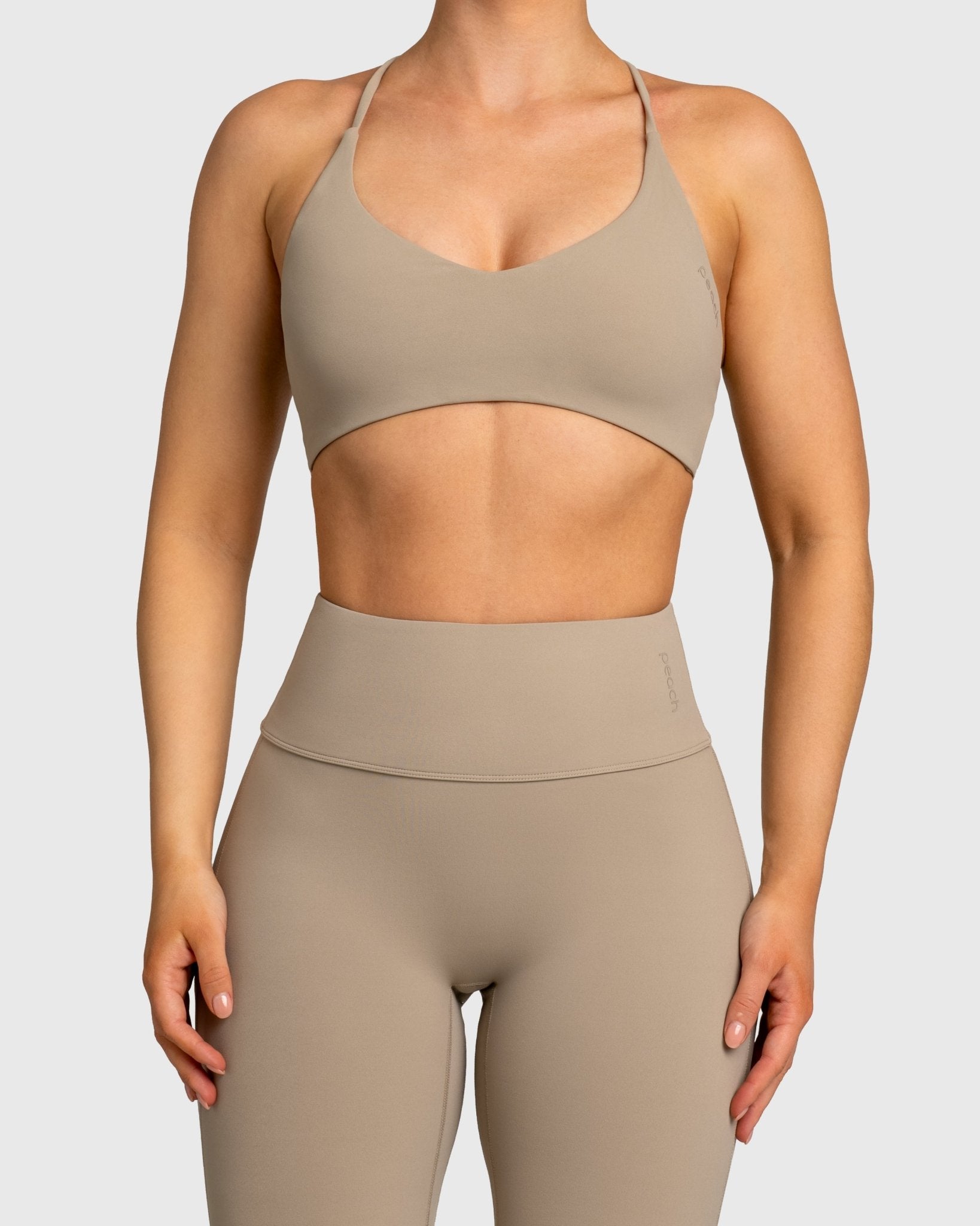 Beige Sculpt Sports - bra - Peach Tights - Sports - Bra