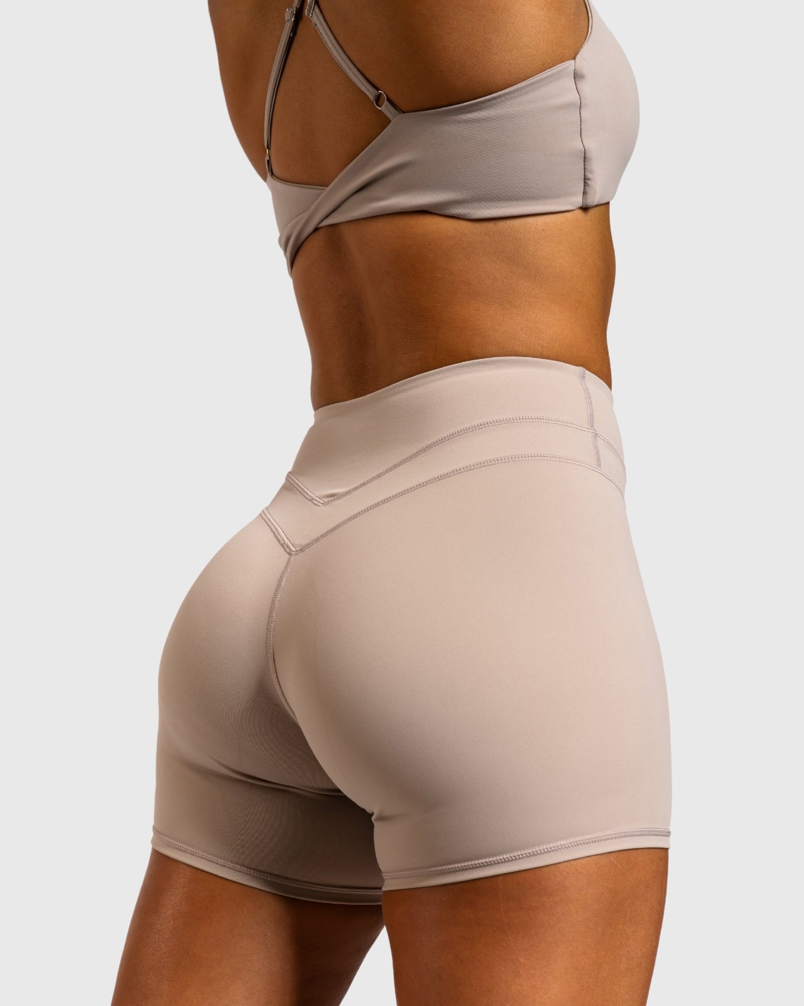 Beige Velocity Shorts - Peach Tights - Shorts