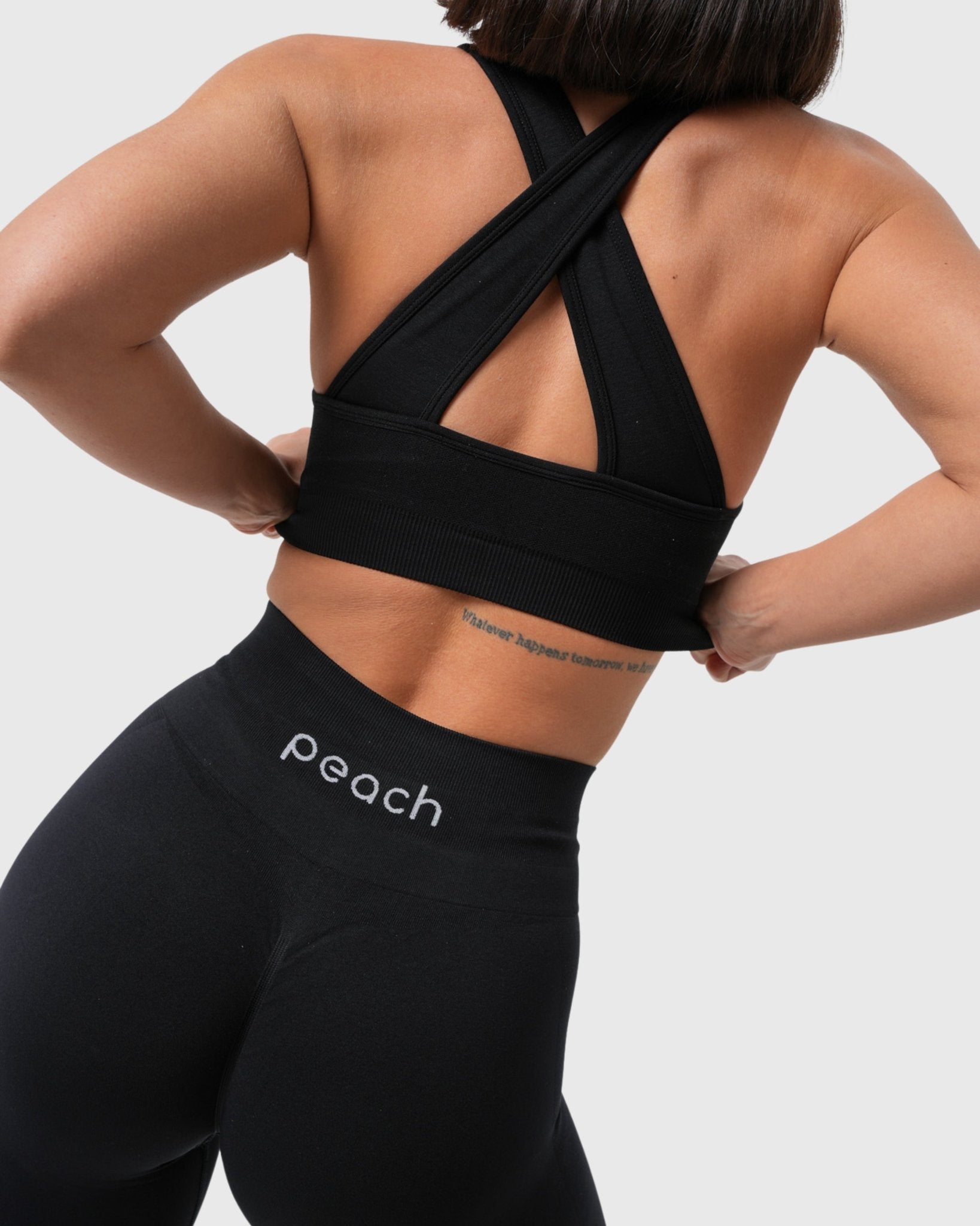Black Classic Deluxe Sports - bra - Peach Tights - Sports - Bra