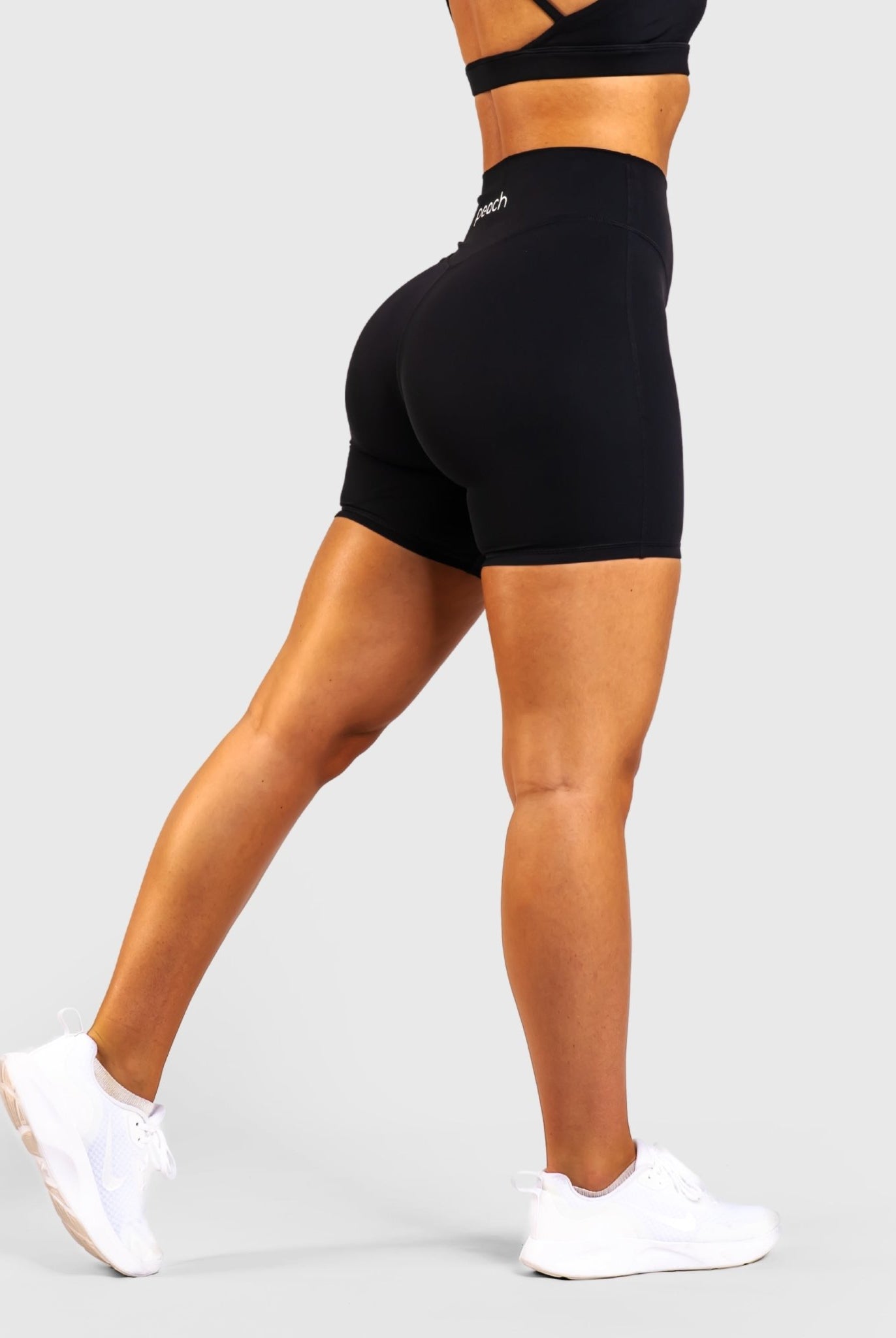 Black Core Shorts - Peach Tights - Shorts