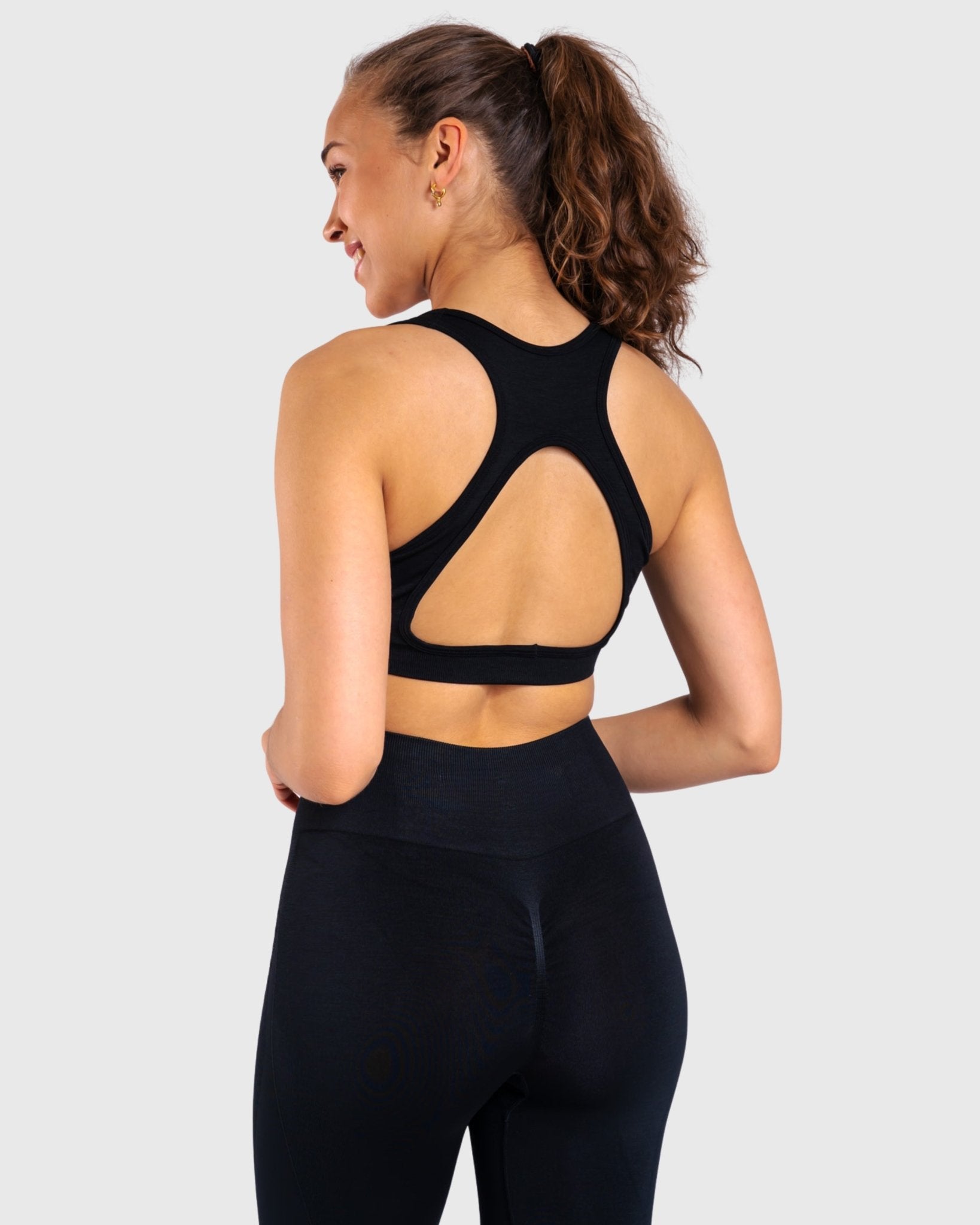 Black Edge Sports - bra - Peach Tights - Sports - Bra