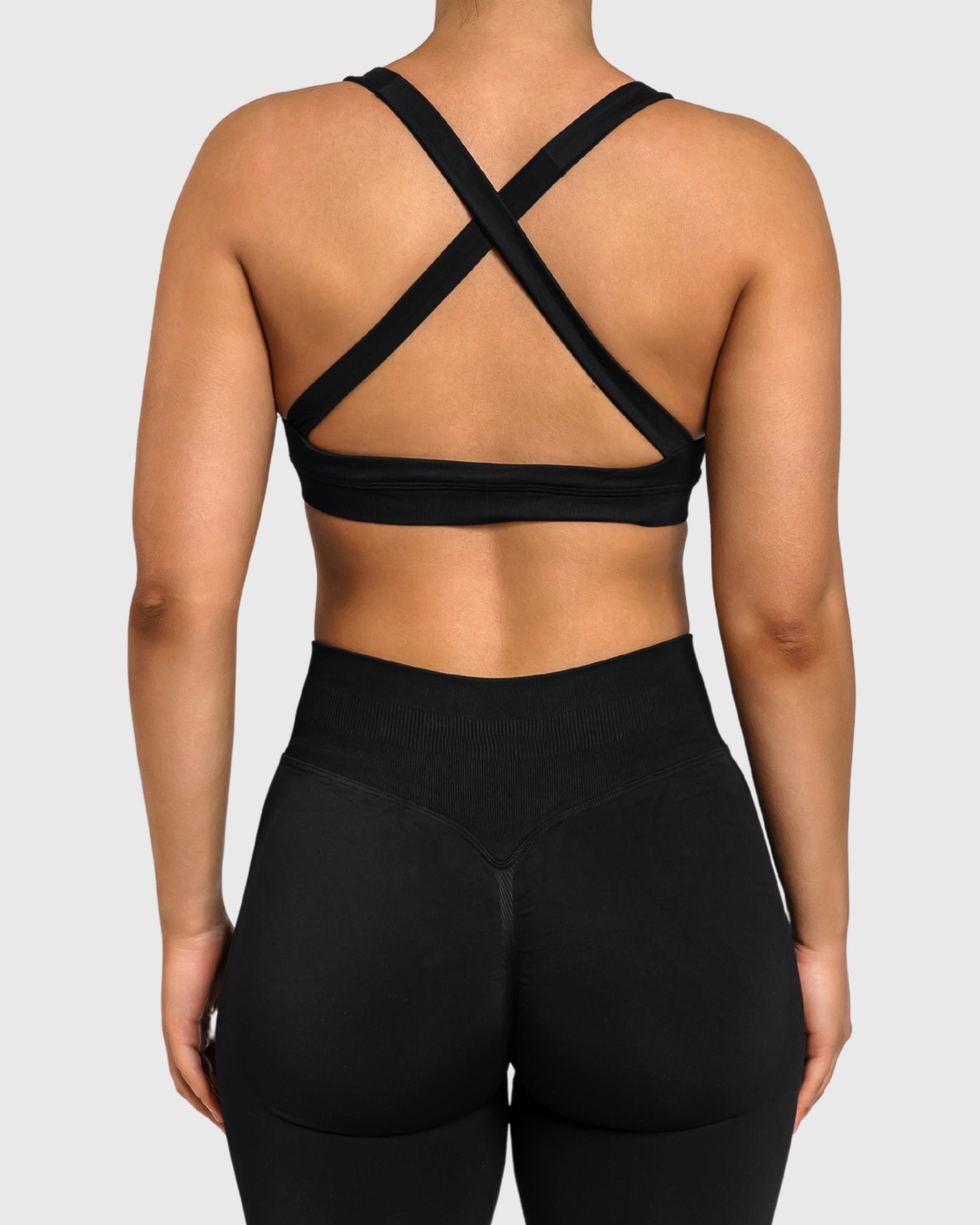 Black Essence Sports - bra - Peach Tights - Sports - Bra