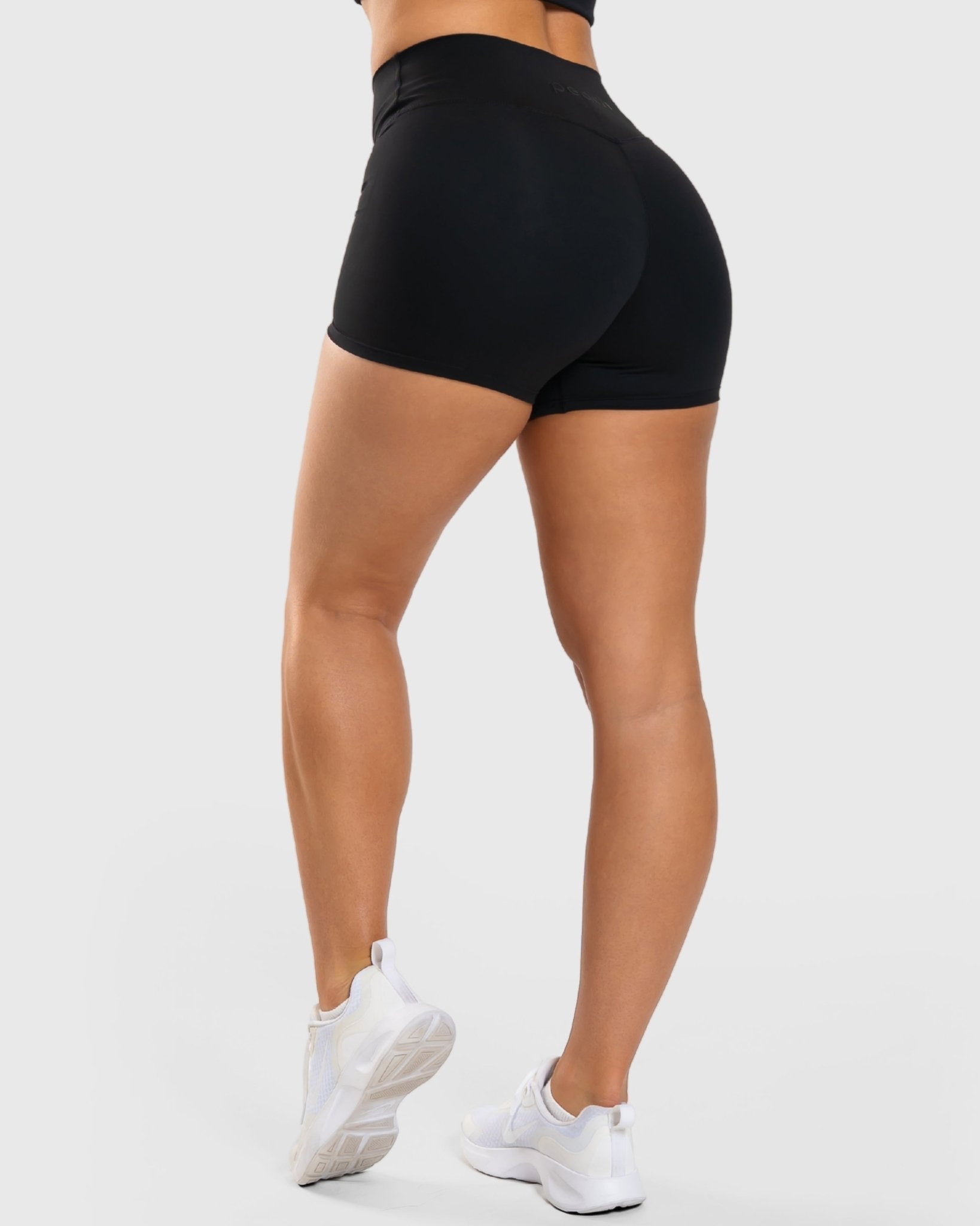 Black Noiré Shorts - Peach Tights - Tights