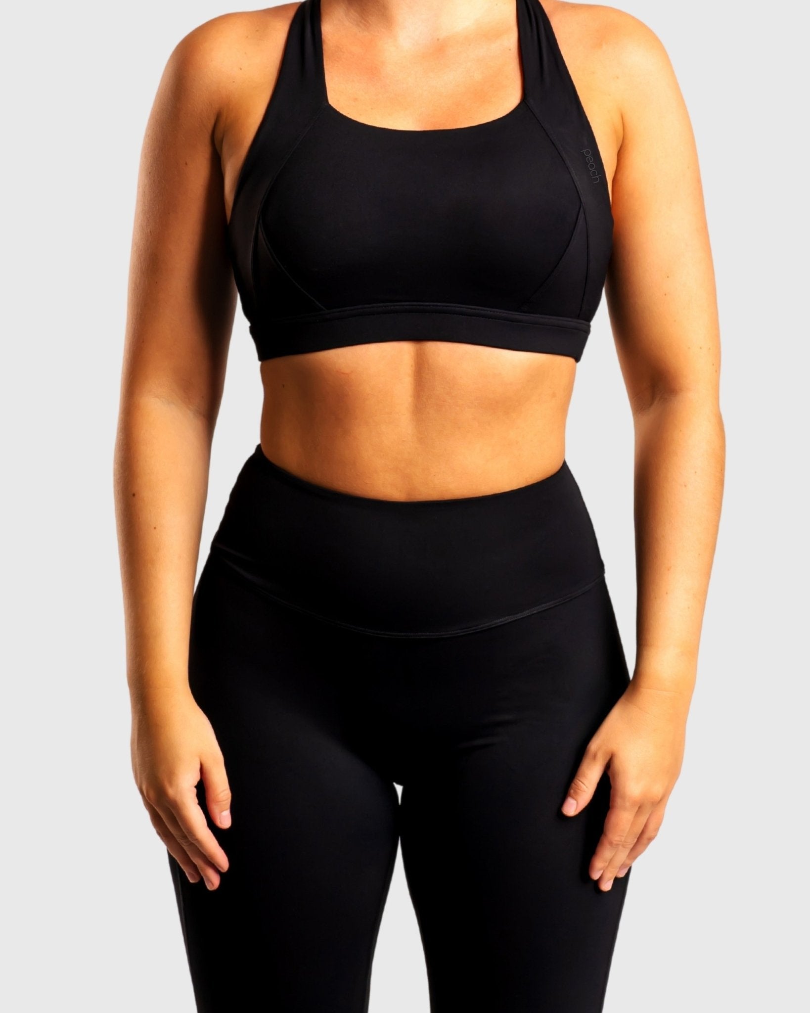 Black Sculpt Topp - Peach Tights - Sports - Bra