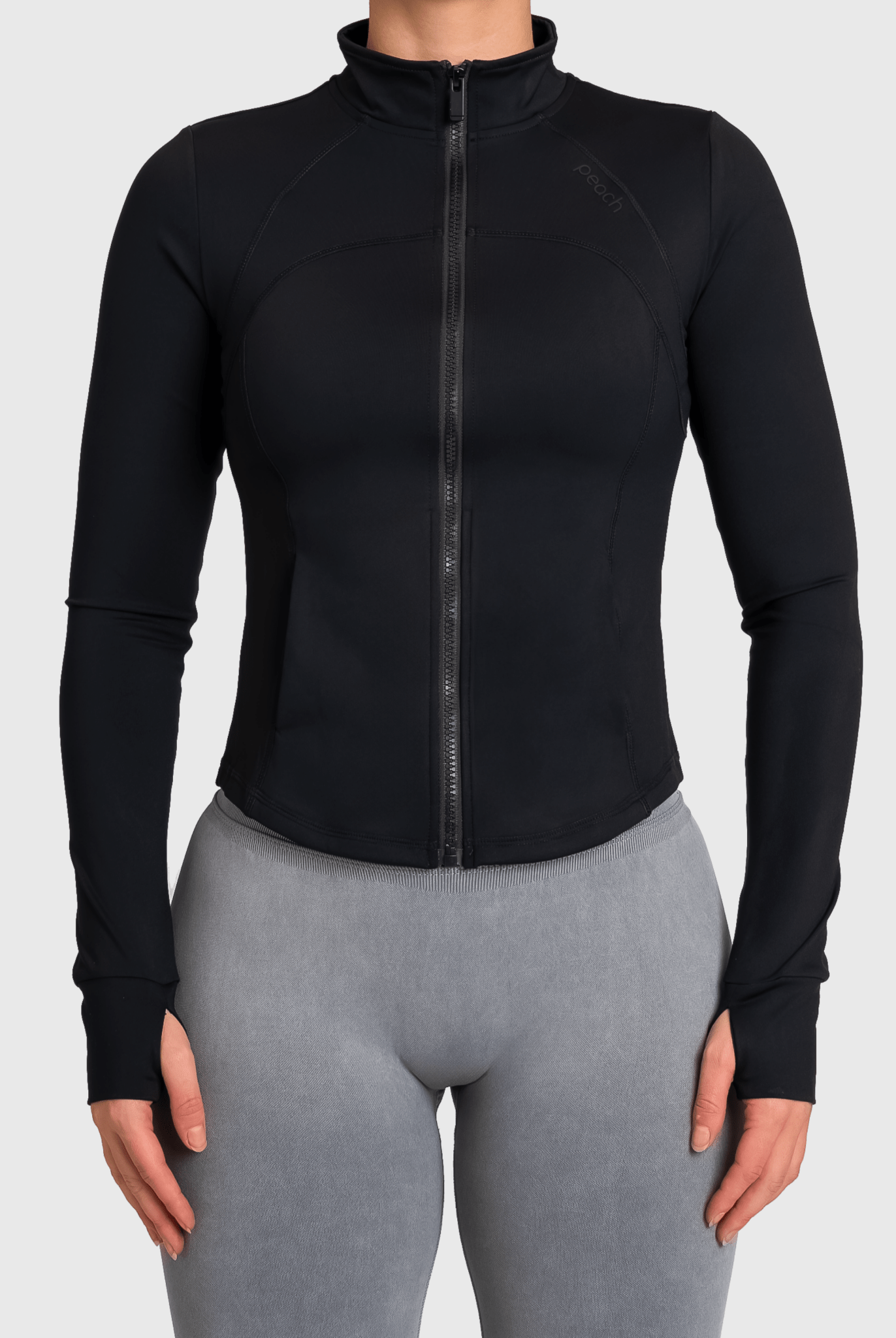 Black Shape Jacket - Peach Tights - Jacket