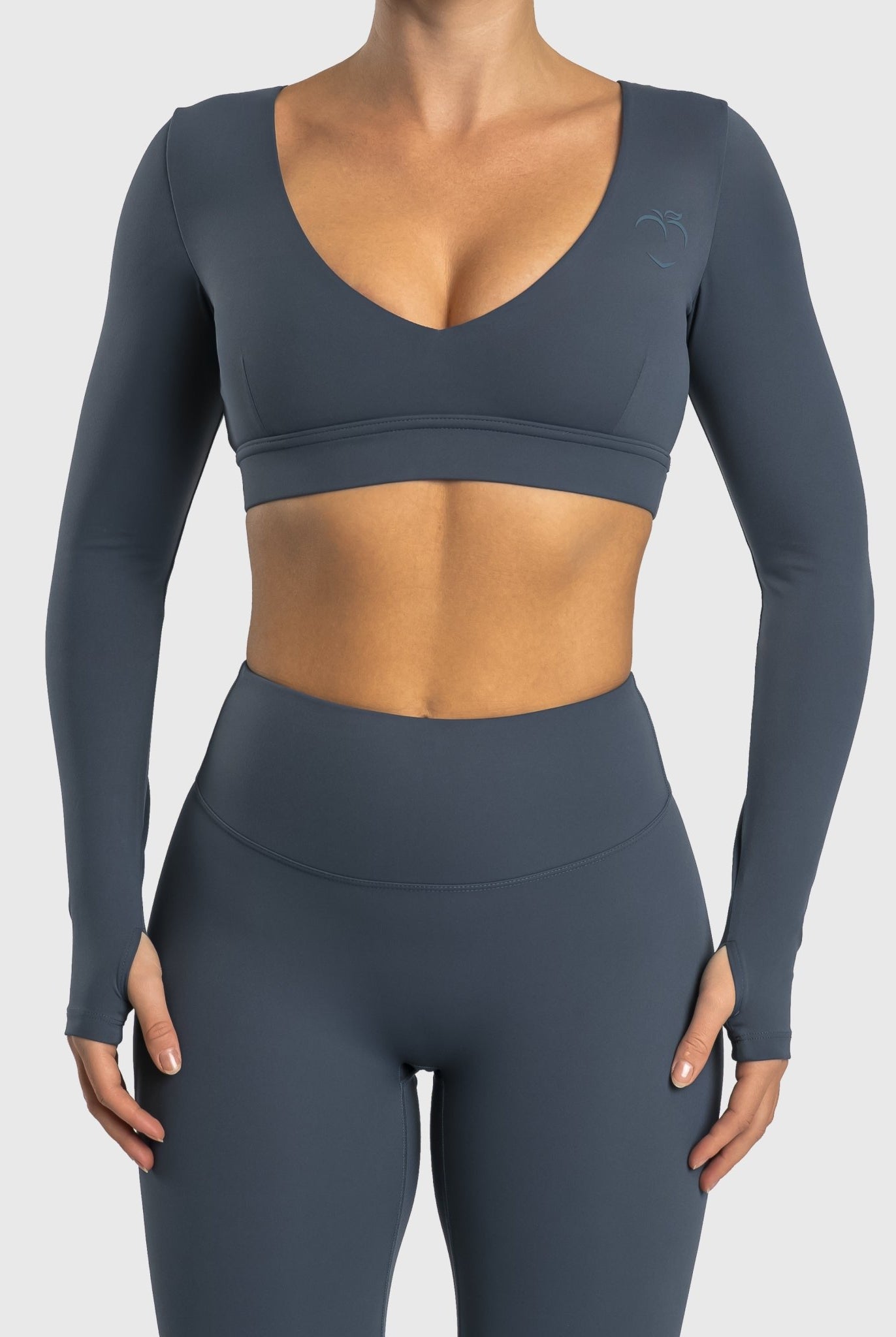 Blue Align Long Sleeve - Peach Tights - Long sleeve