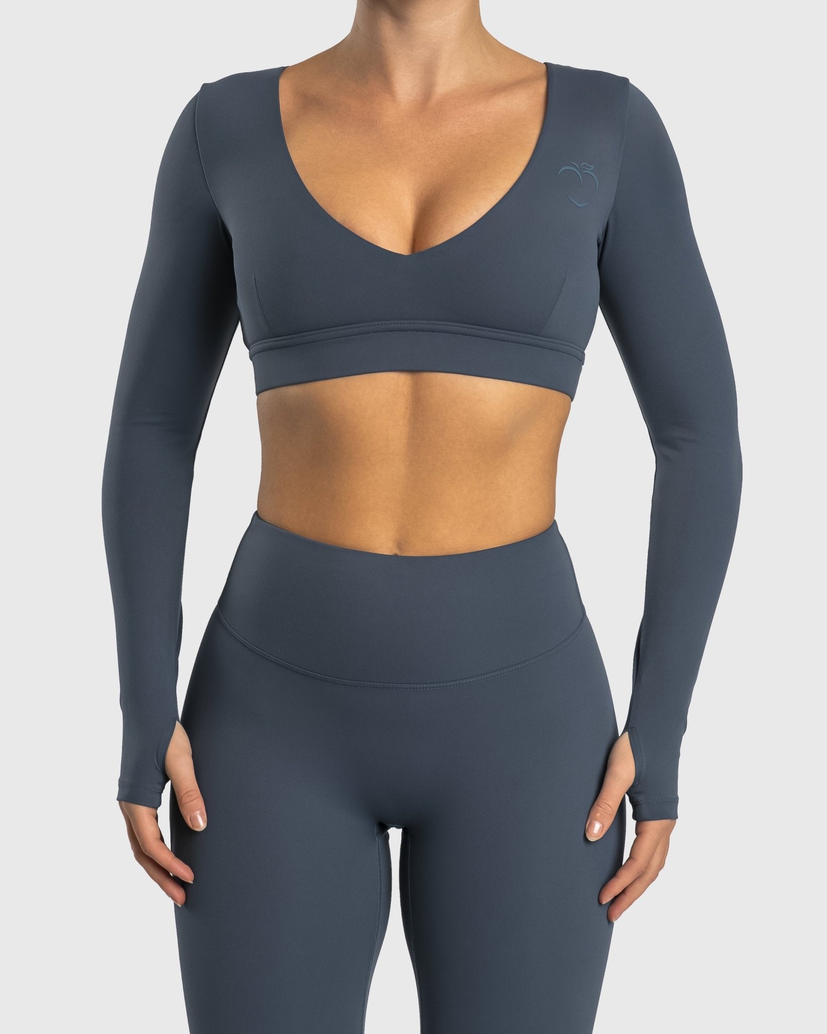 Blue Align Long Sleeve - Peach Tights - Long sleeve