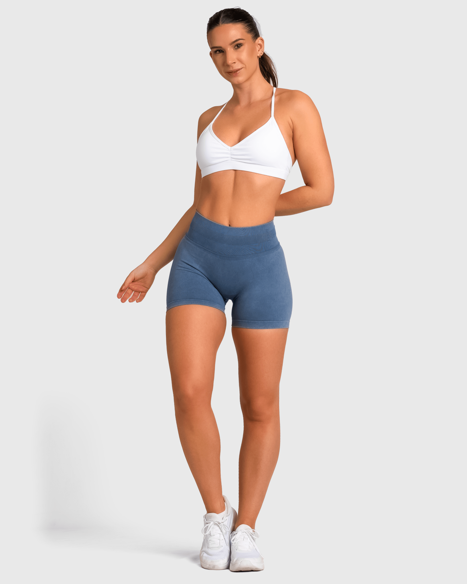 Blue Mist Shorts - Peach Tights - Shorts