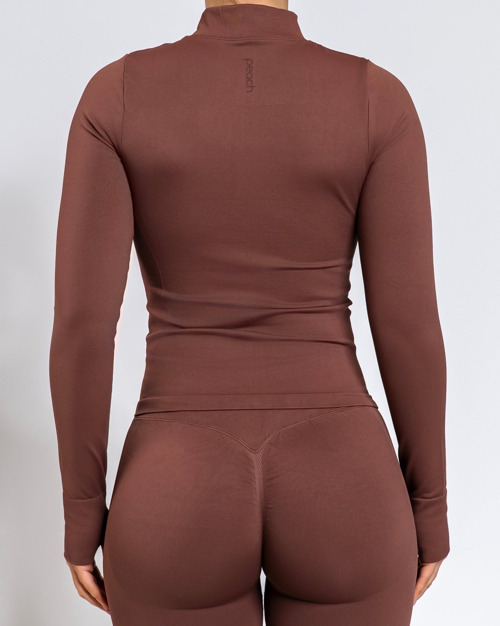 Brown Essence Jacket - Peach Tights - Jacket