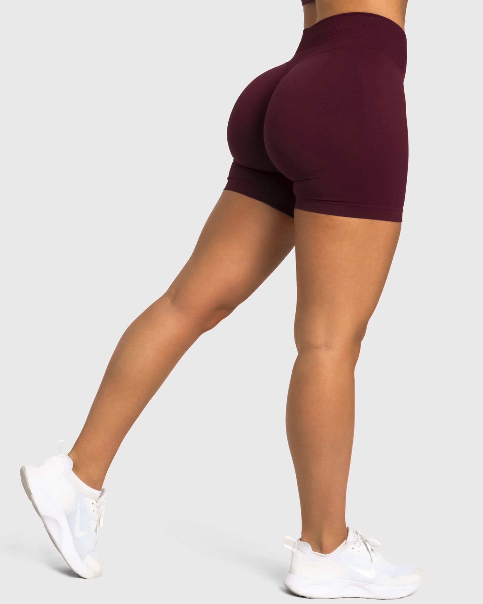 Burgundy Sense Shorts - Peach Tights - Shorts