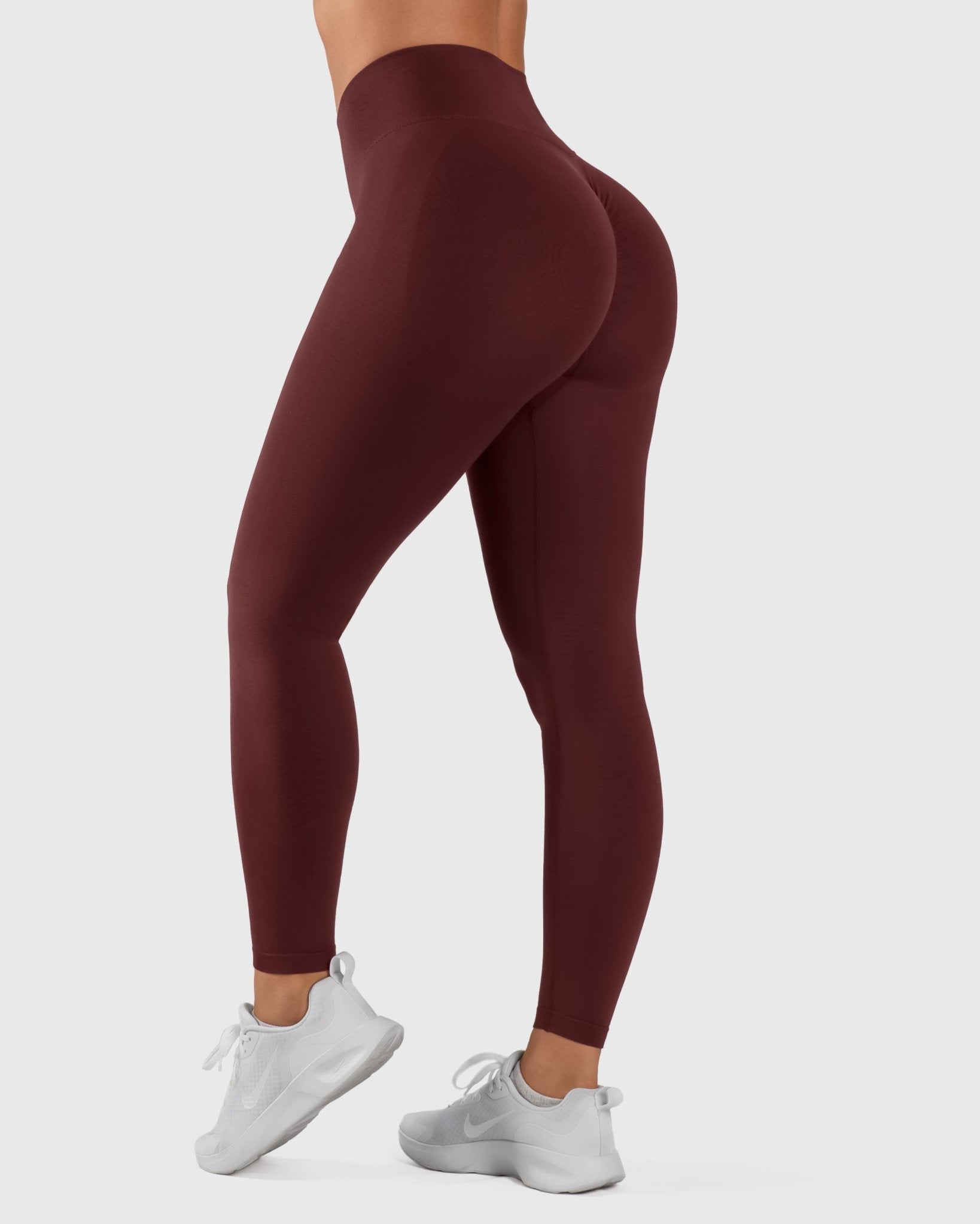 Burgundy Vivid Tights - Peach Tights - Tights