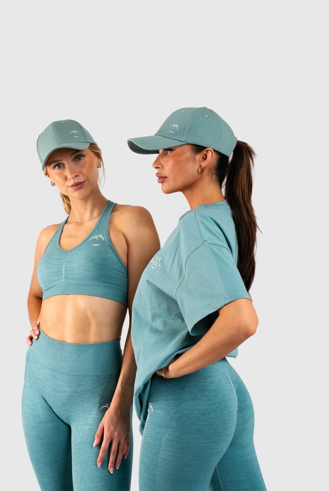 Green Ease Caps - Peach Tights - Caps