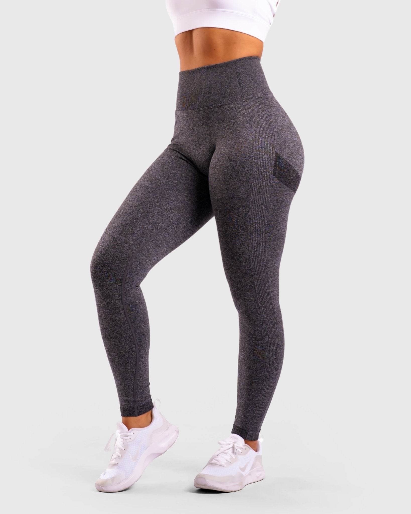 Grey High Waist Tights - Peach Tights - Tights