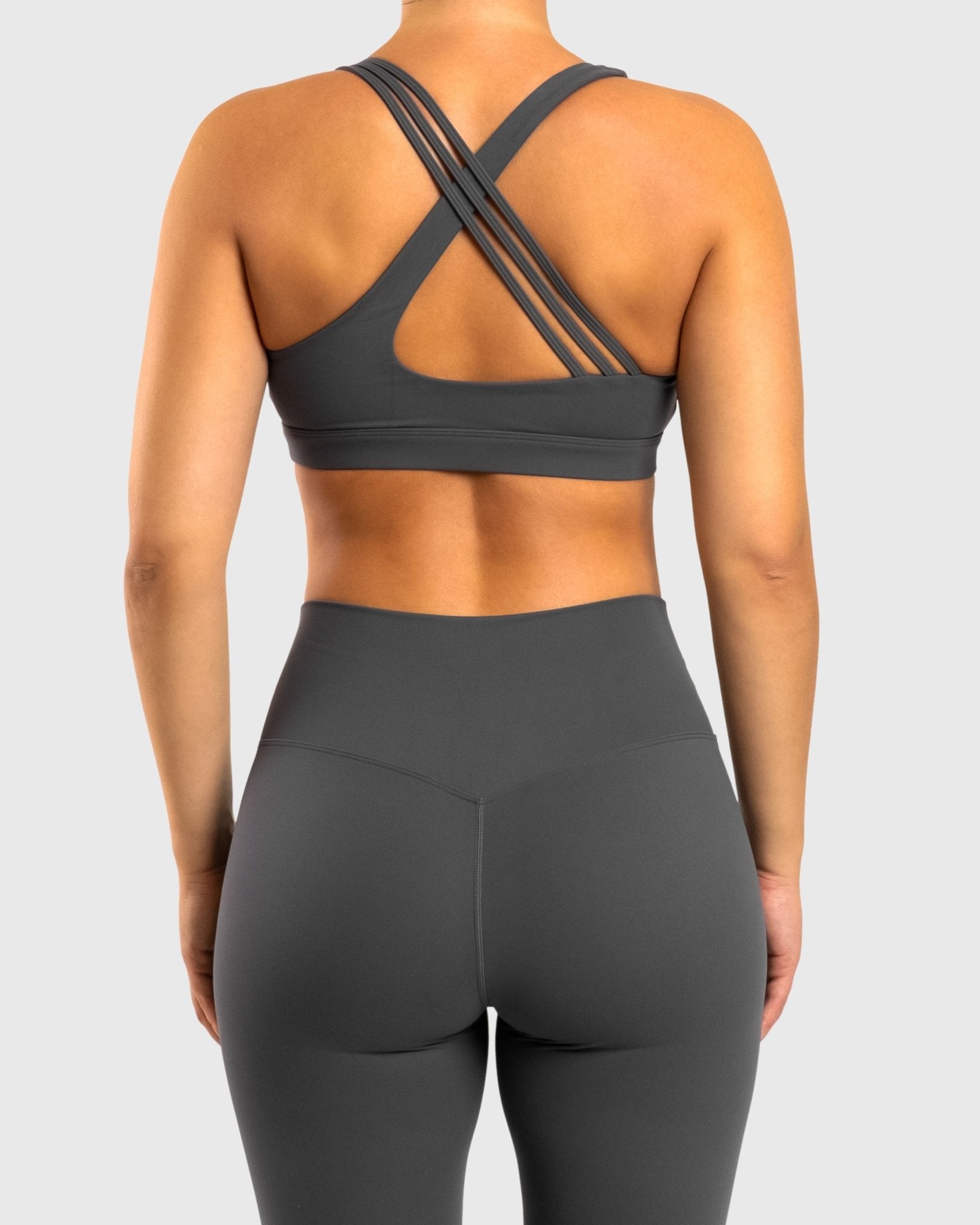 Grey Softelle Sports - bra - Peach Tights - Sports - Bra