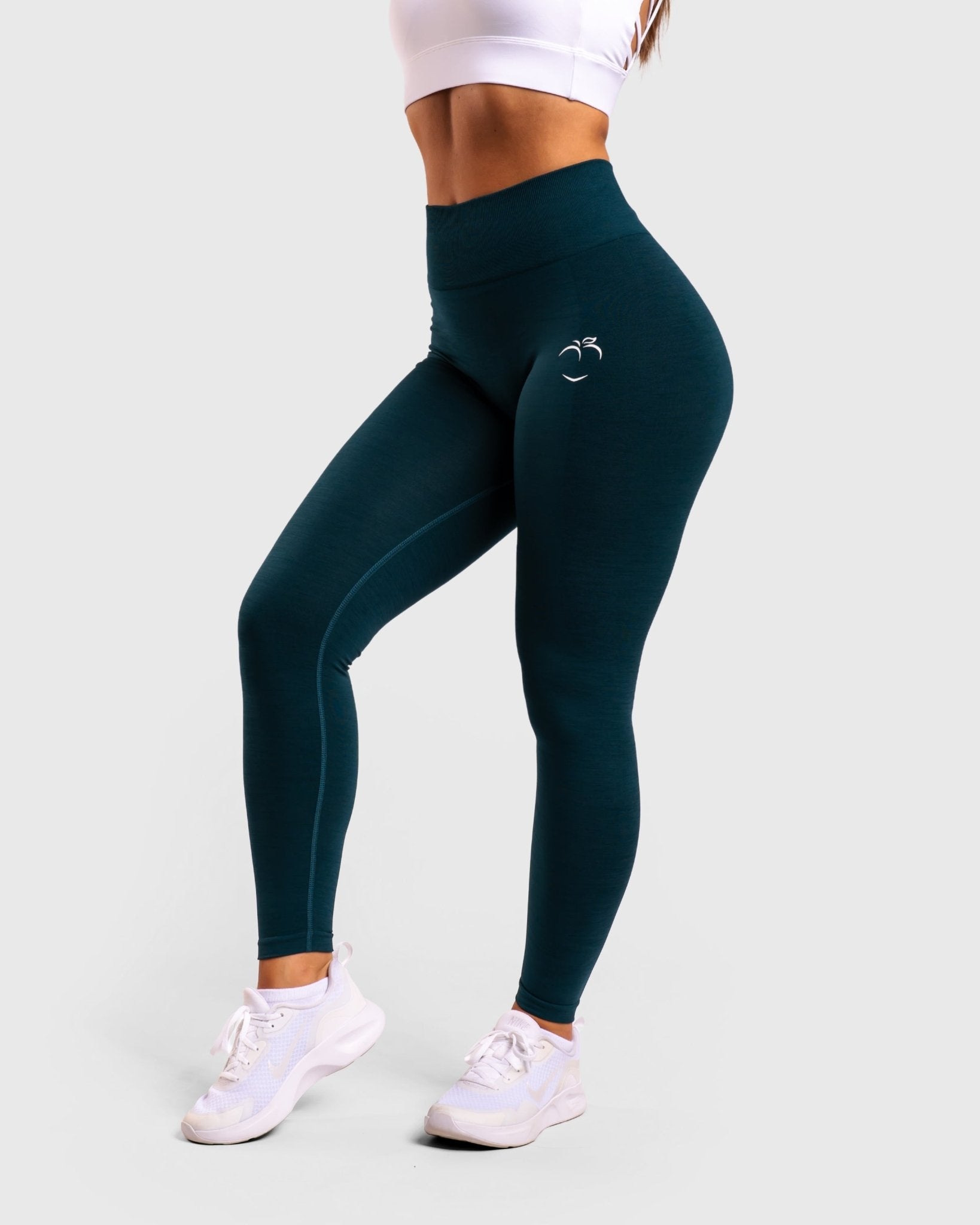 Jungle Green Deluxe Mid Waist - Peach Tights - Tights