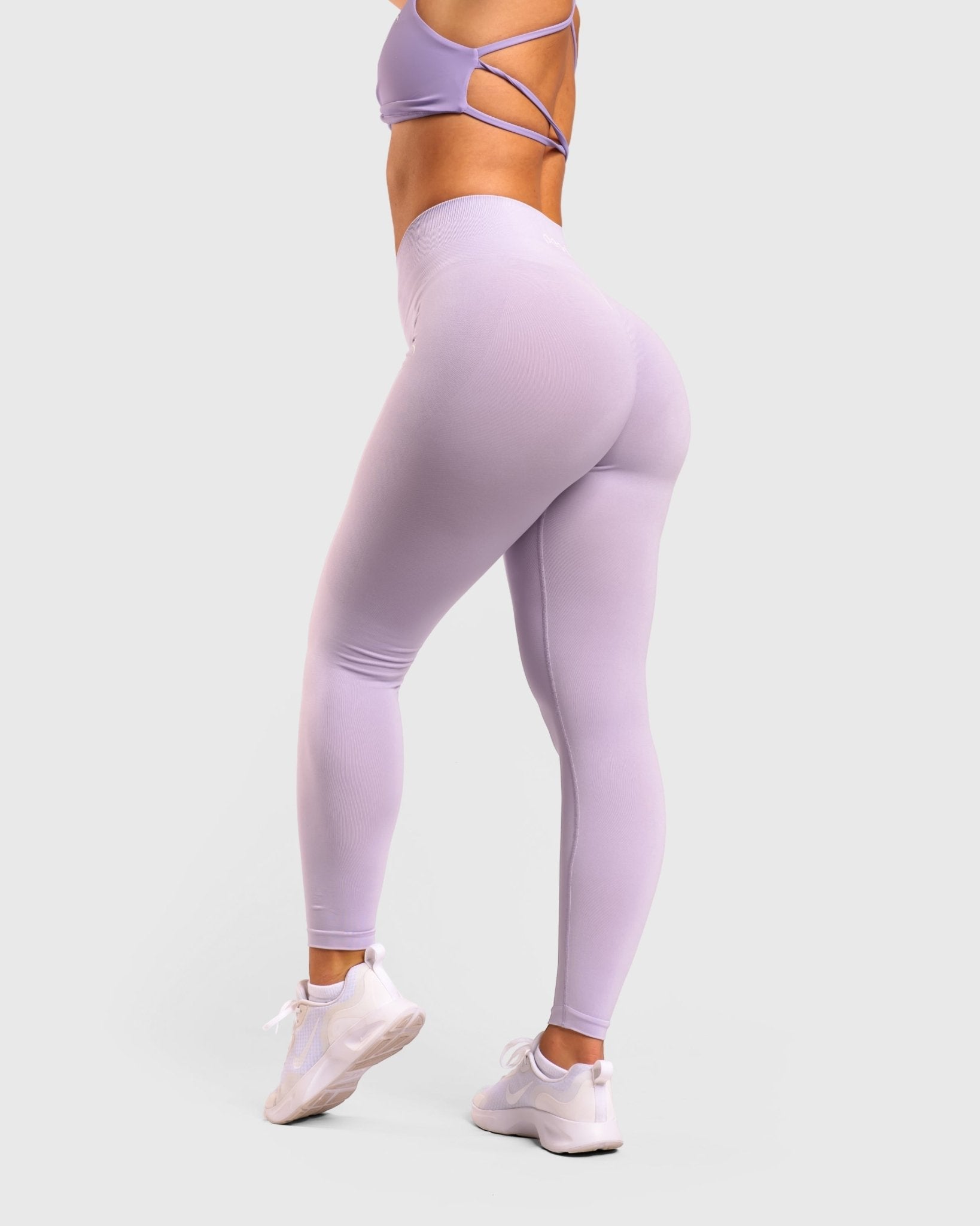 Lavender Deluxe Mid Waist - Peach Tights - Tights