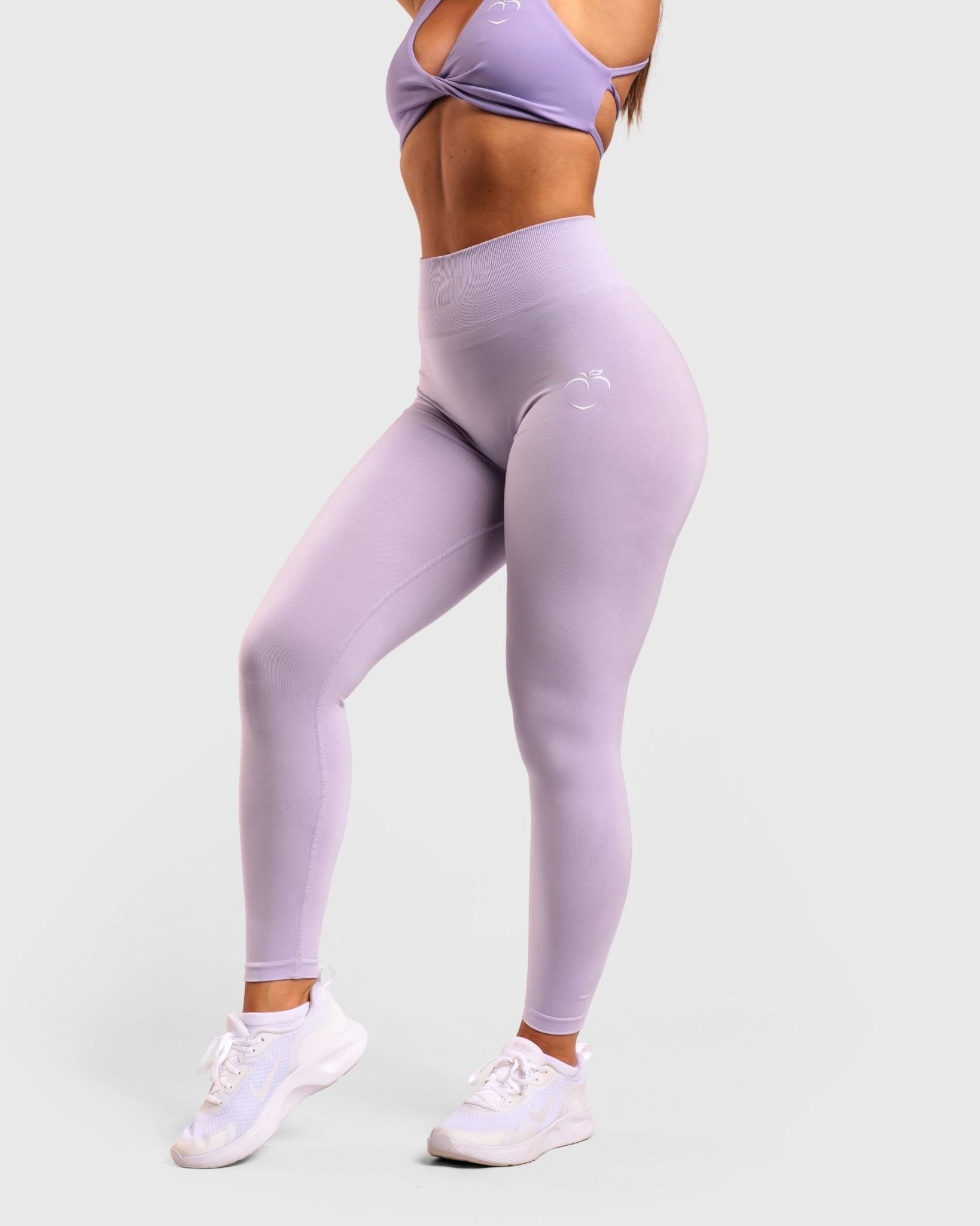 Lavender Deluxe Mid Waist - Peach Tights - Tights