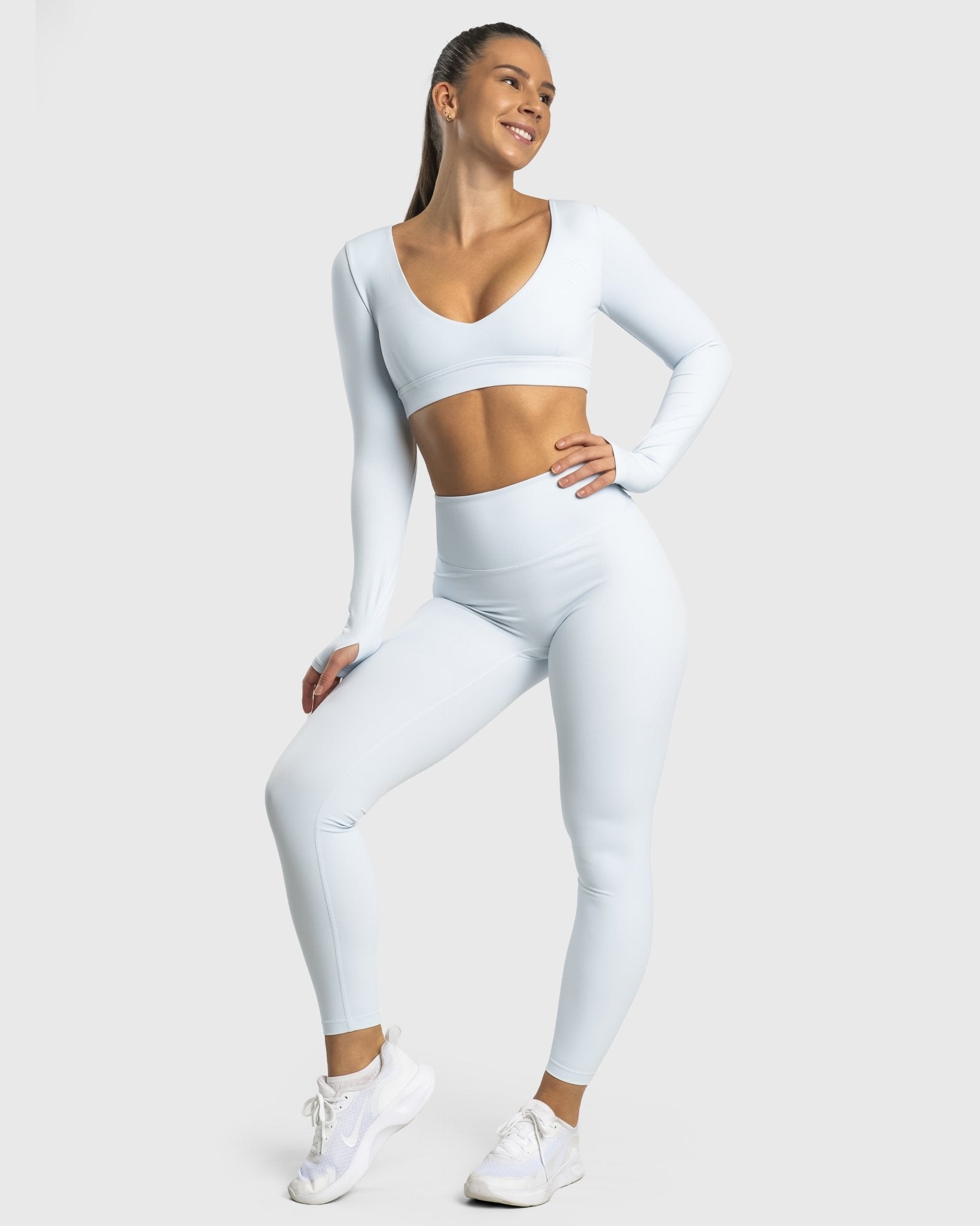 Light Blue Align Tights - Peach Tights - Tights