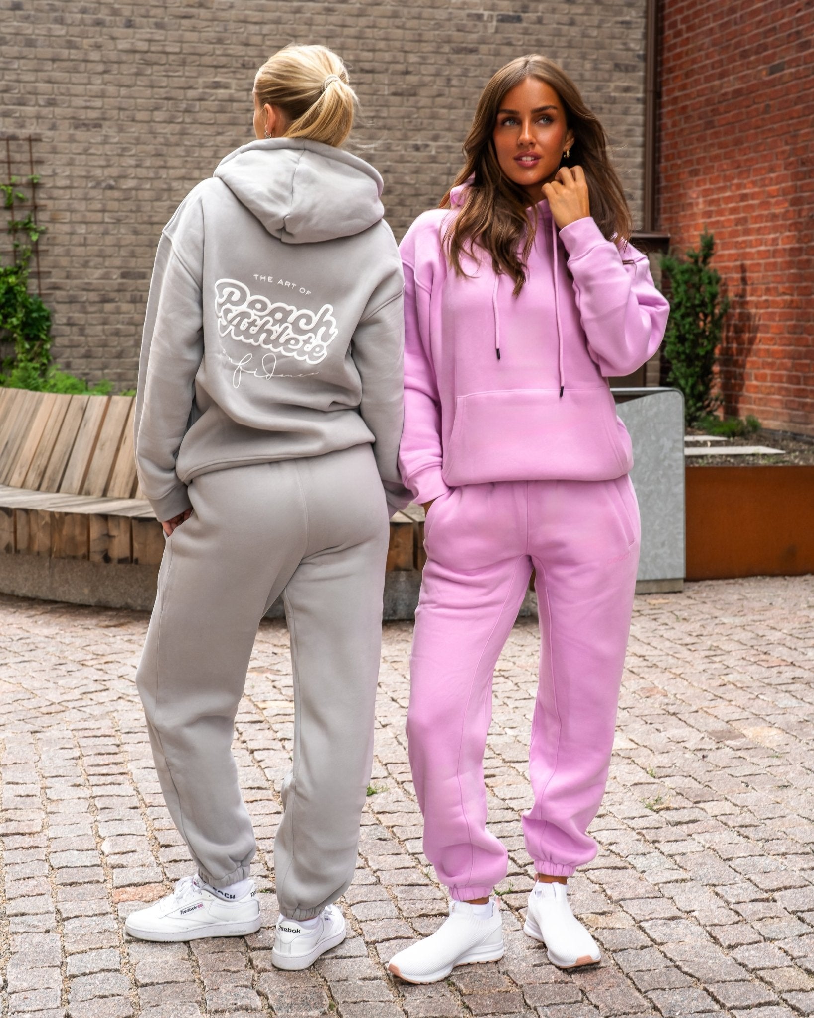 Light Grey Haze Sweatpants - Peach Tights - Sweatpants