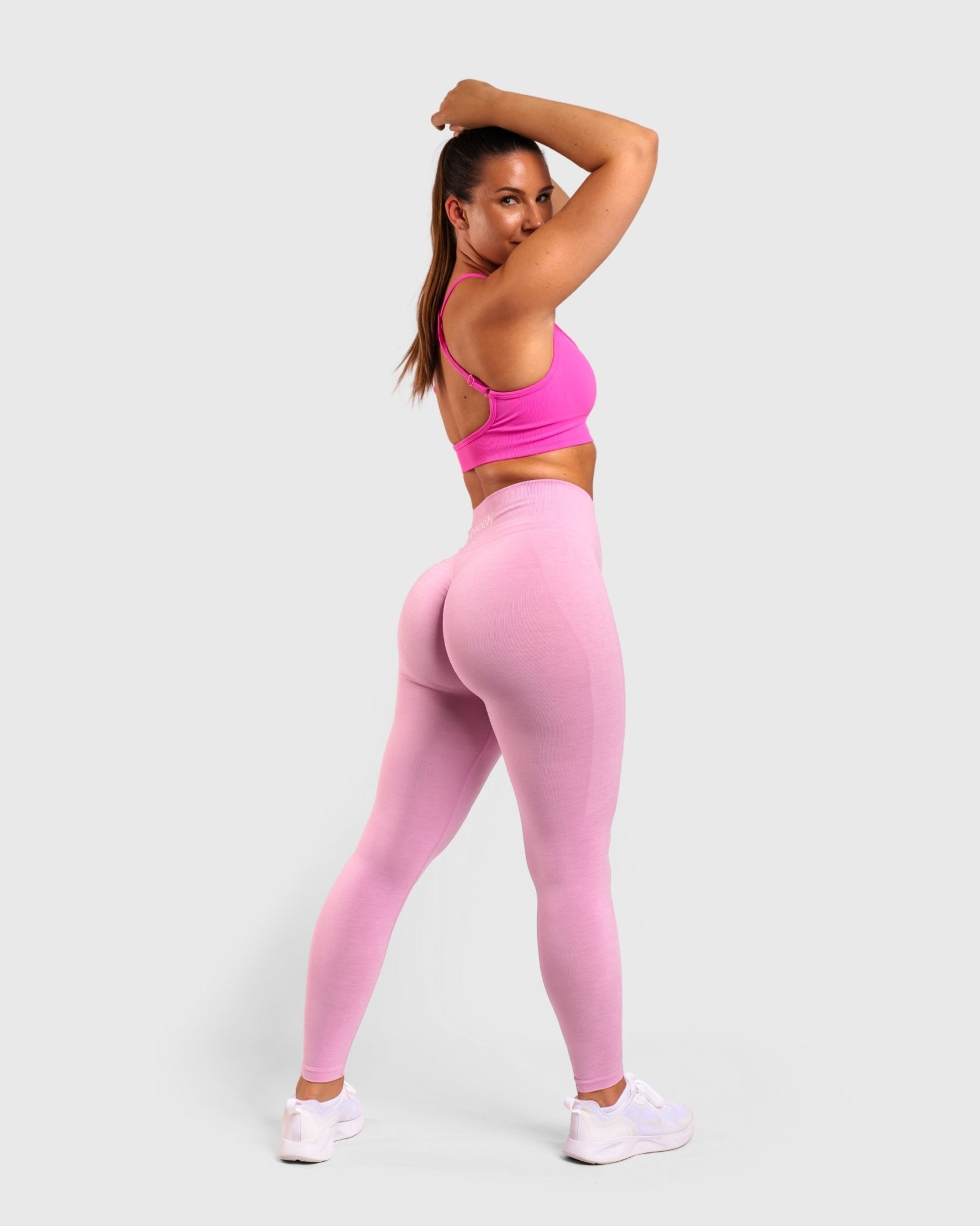 Light Pink Deluxe Mid Waist - Peach Tights - Tights