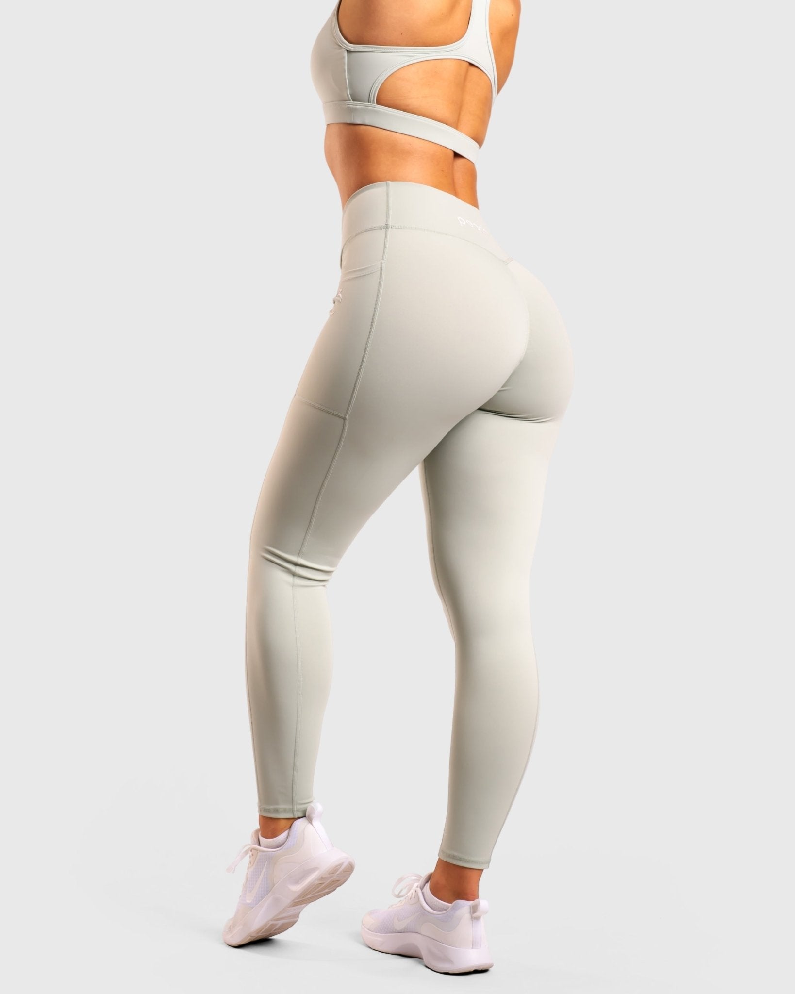 Mint Green Fusion Mid Waist - Peach Tights - Tights