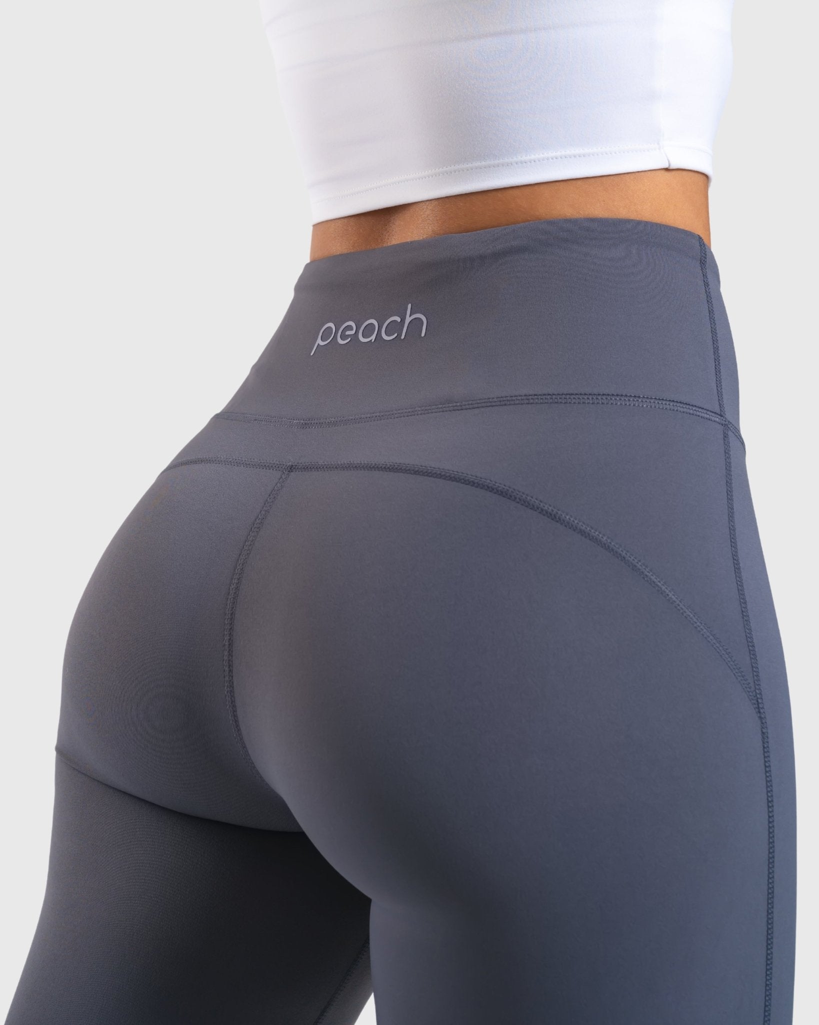 Navy Blue Flared Yoga - Peach Tights - Tights