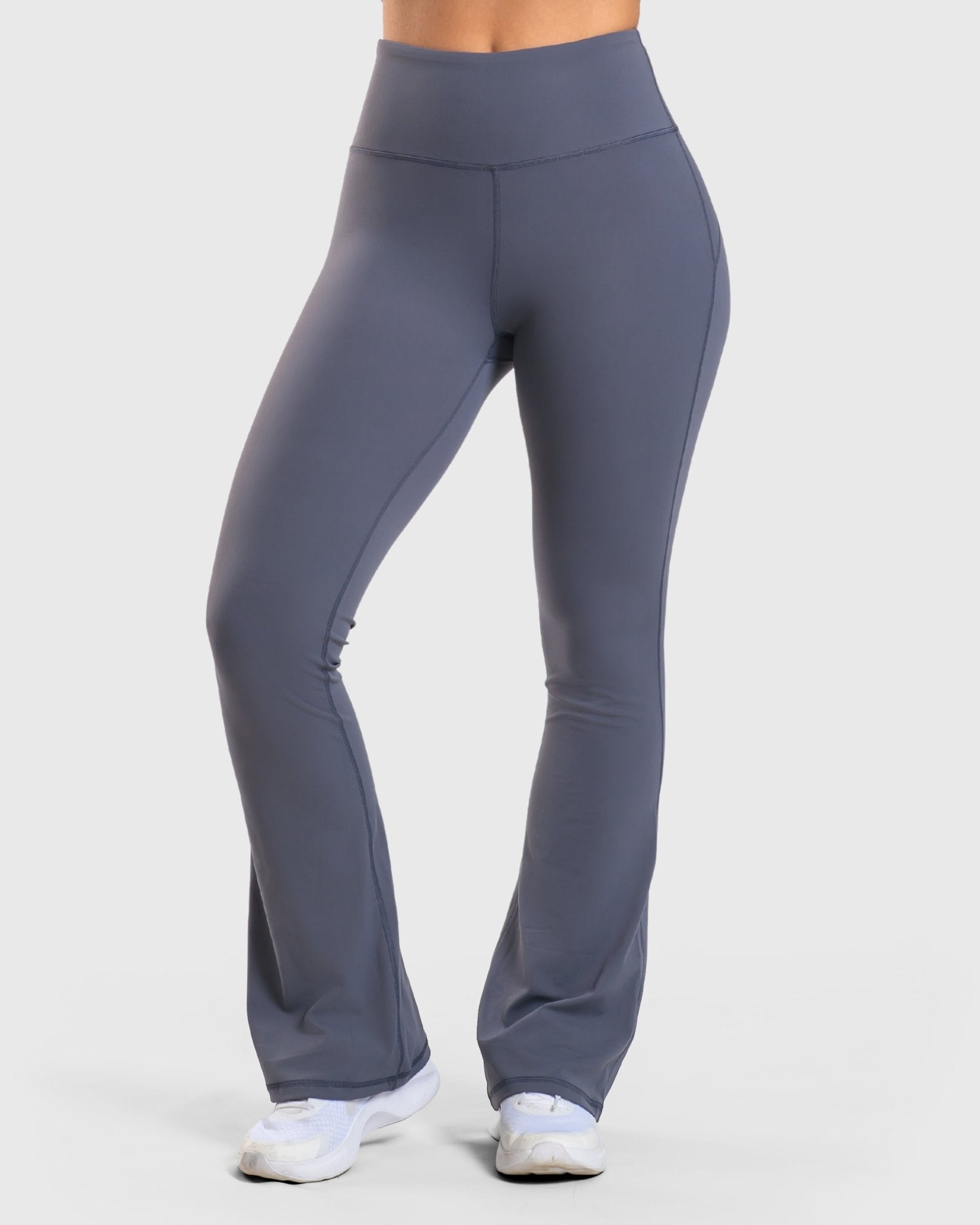 Navy Blue Flared Yoga - Peach Tights - Tights