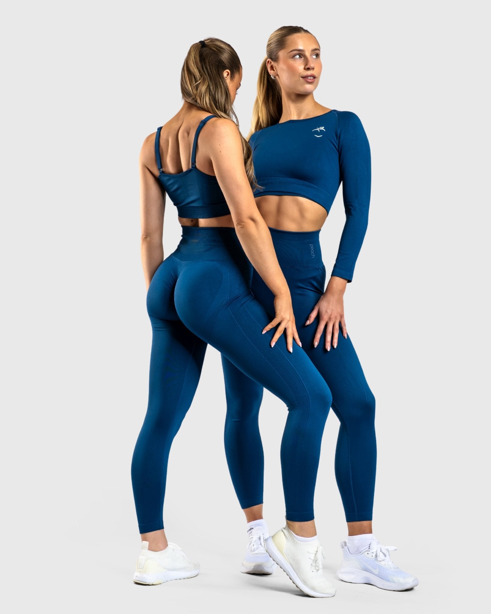 Navy Blue Lux Seamless Tights - Peach Tights - Tights