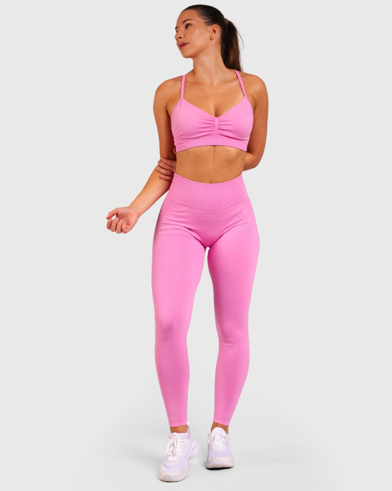 Pink Elevate Tights - Peach Tights - Tights