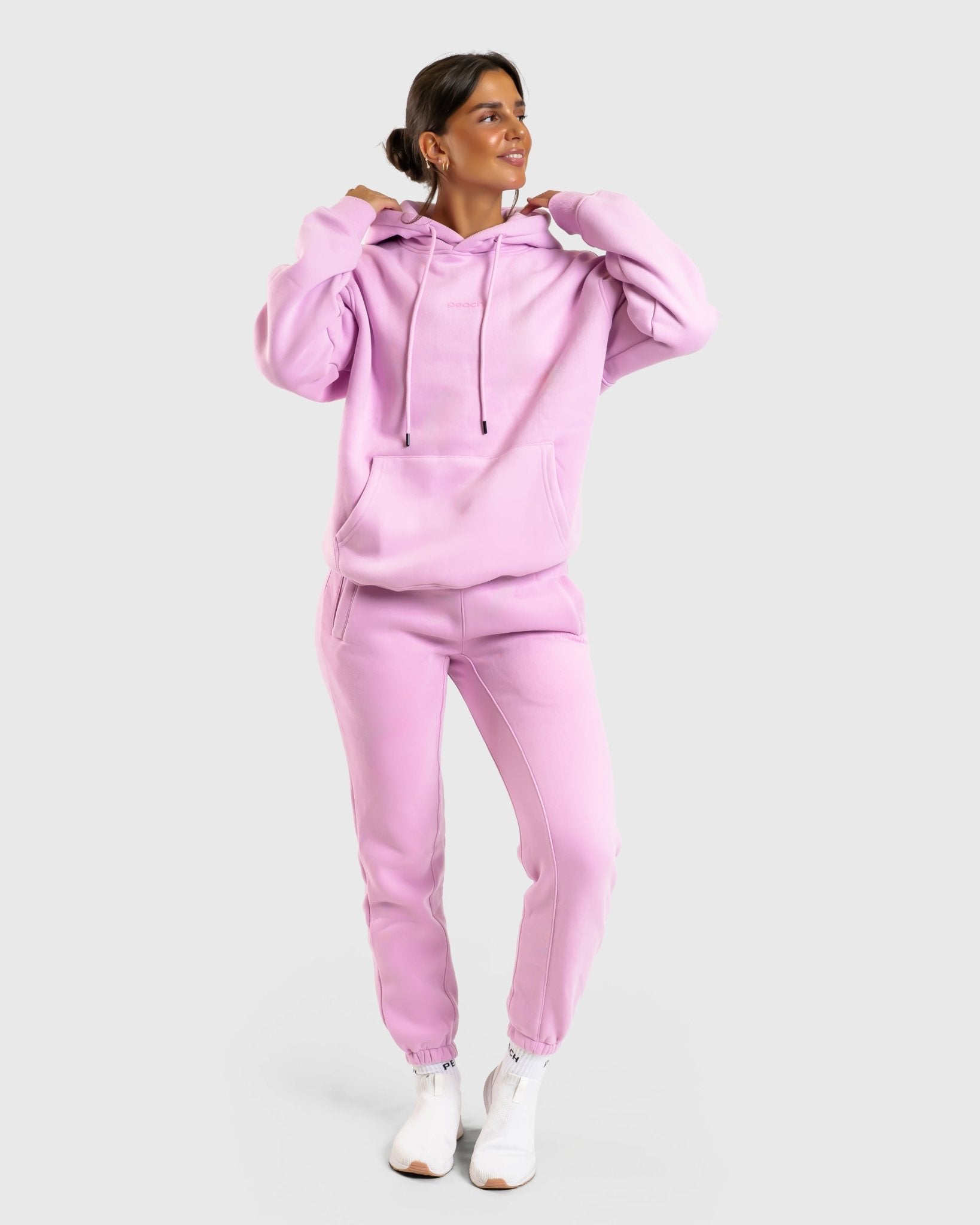 Pink Haze Hoodie - Peach Tights - Hoodie