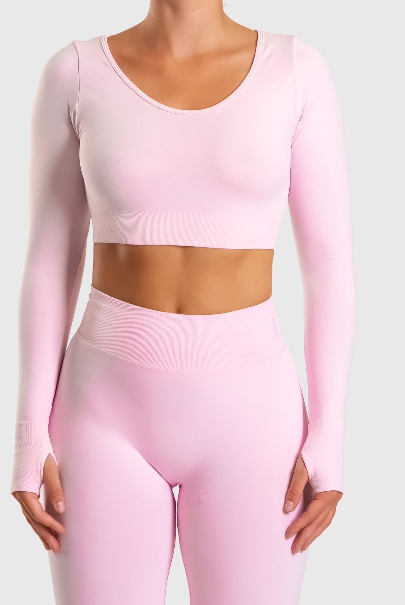 Pink Ignite Long Sleeve - Peach Tights - Long sleeve