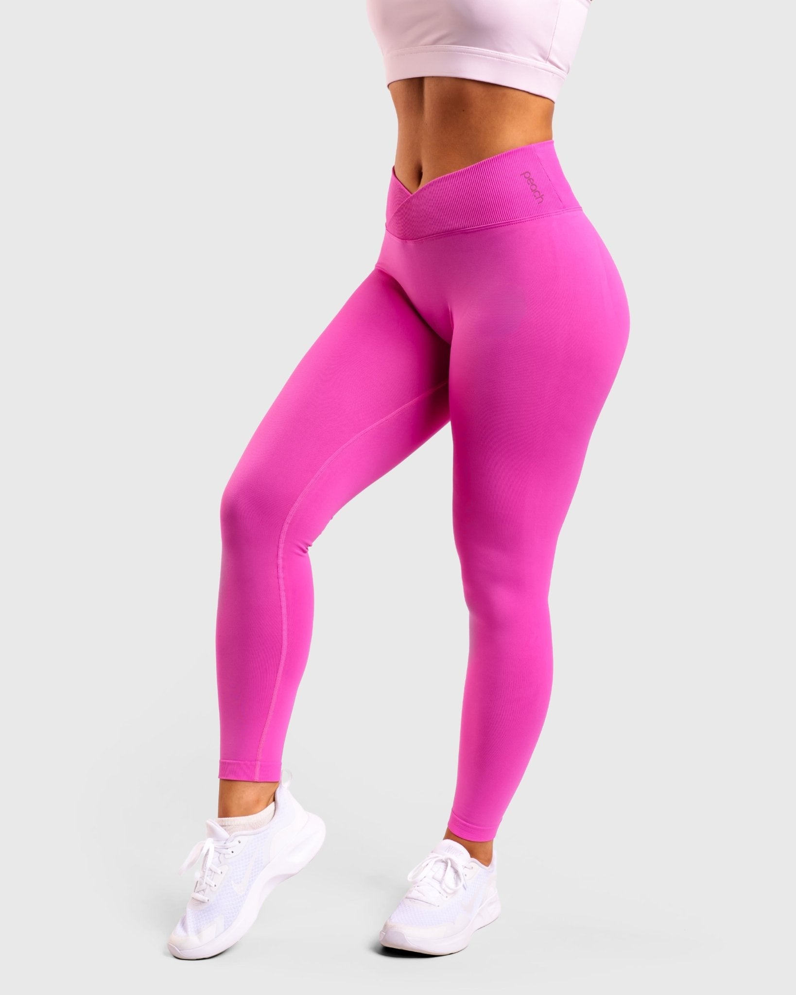 Pink Revive V - waist Tights - Peach Tights - Tights