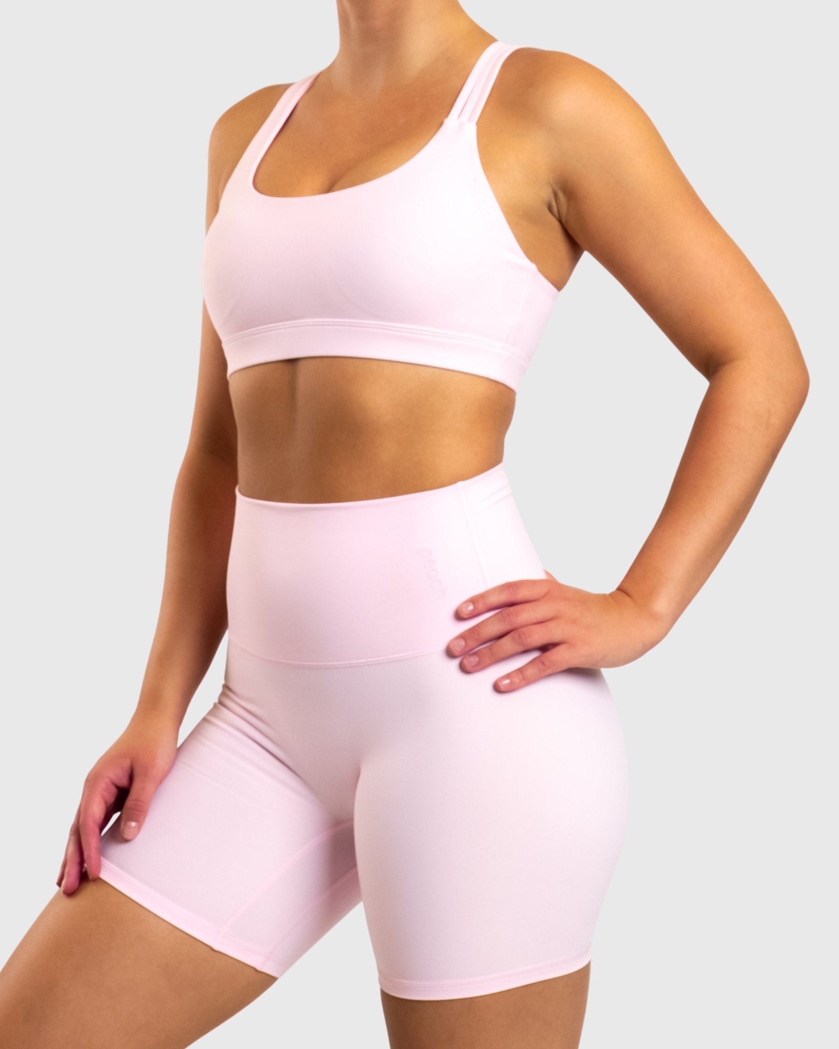 Pink Softelle Sports - bra - Peach Tights - Sports - Bra