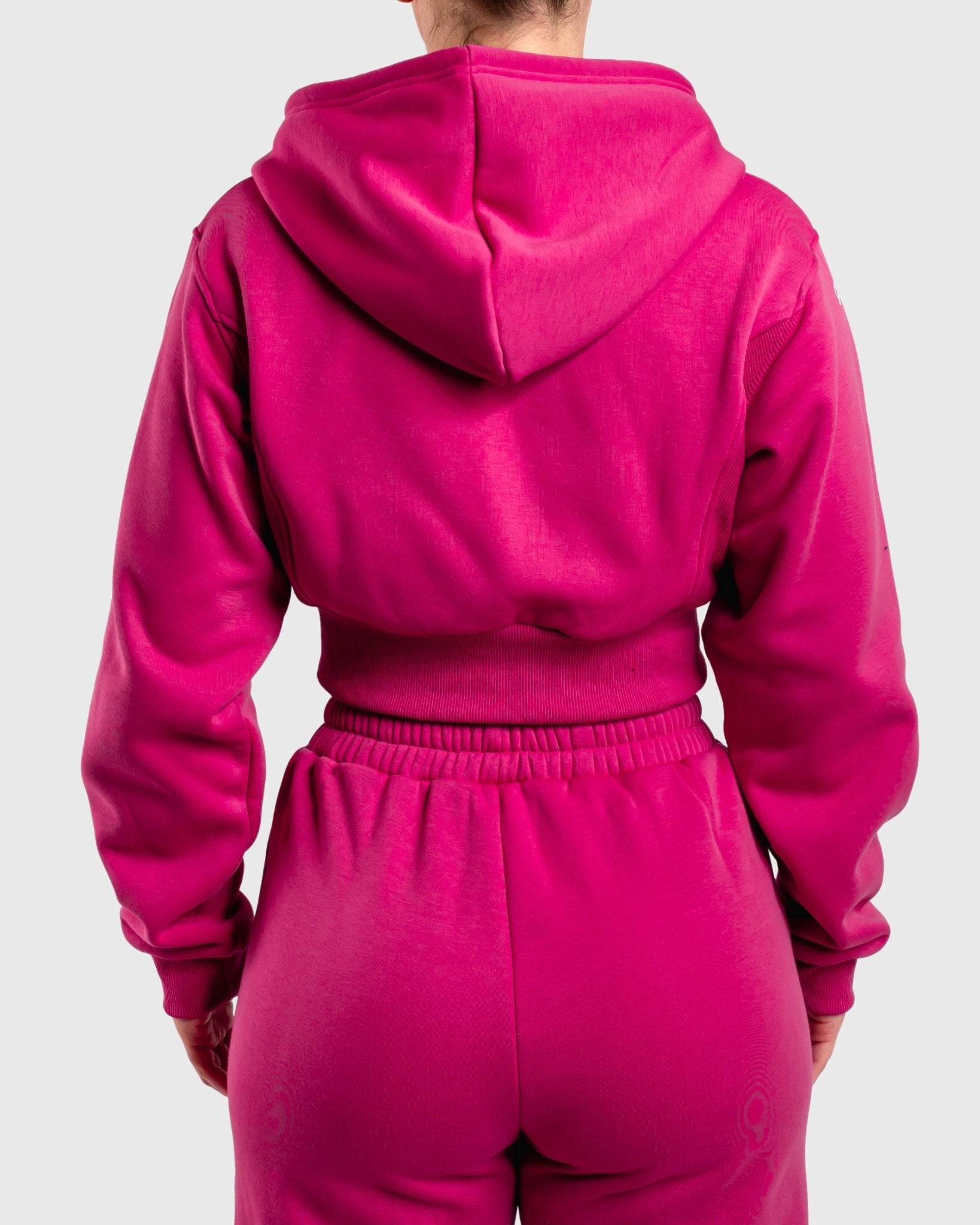 Pink Vibe Cropped Hoodie - Peach Tights - Hoodie