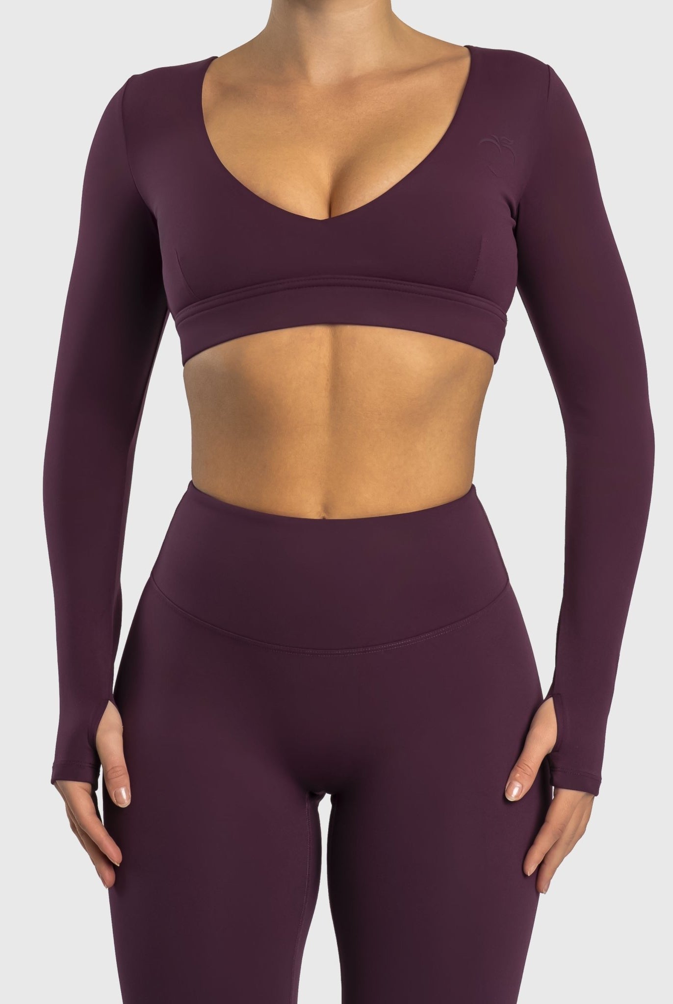 Plum Align Long Sleeve - Peach Tights - Long sleeve