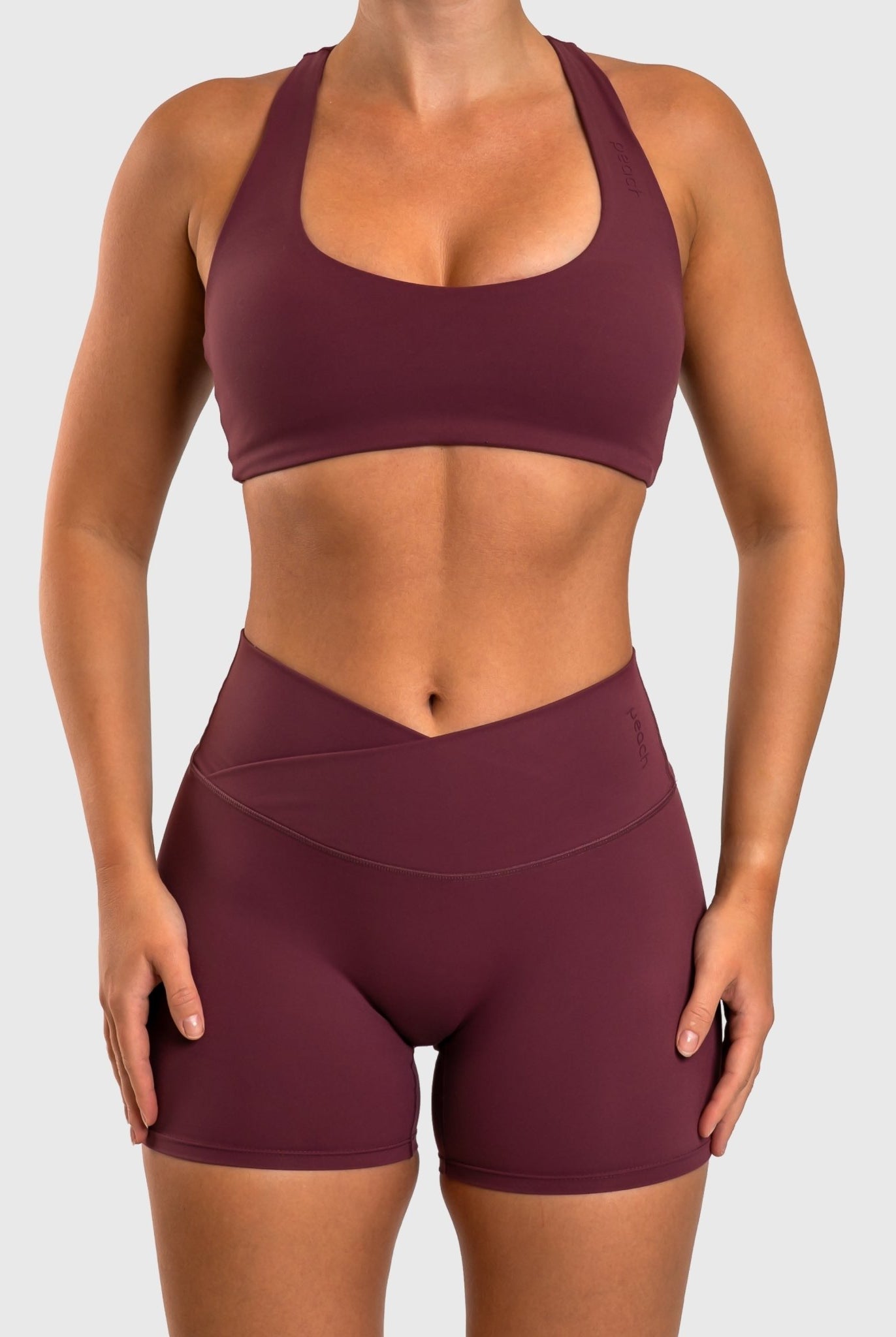 Plum Divine Sports - bra - Peach Tights - Sports - Bra