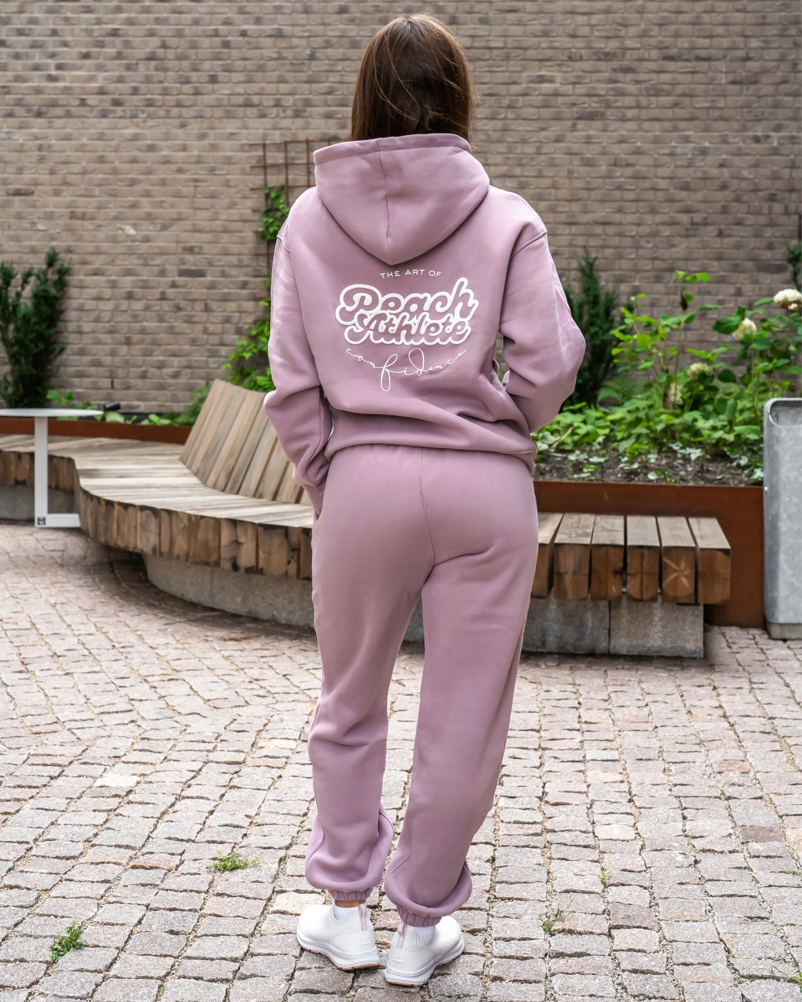 Plum Haze Hoodie - Peach Tights - Hoodie