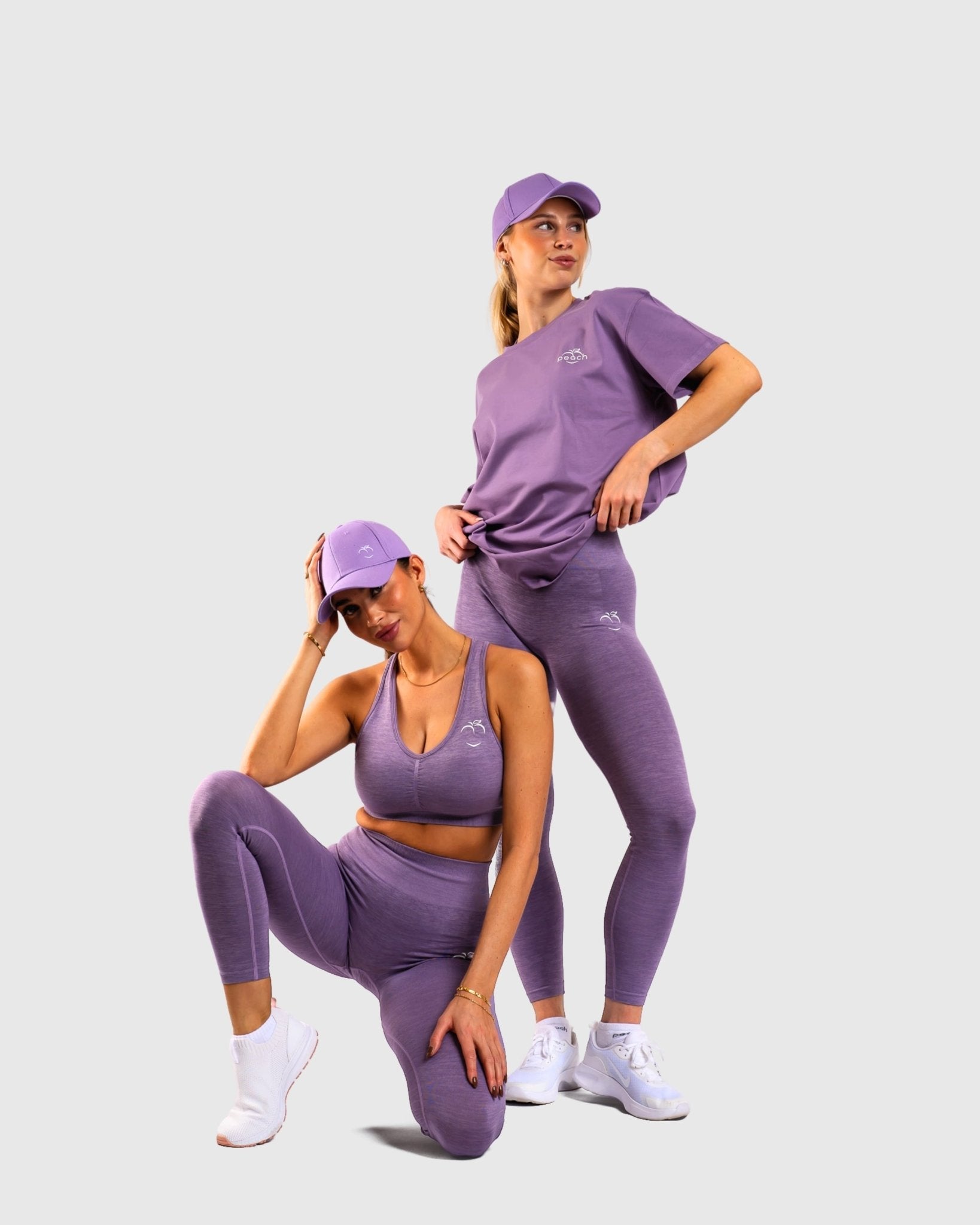 Purple Ease Caps - Peach Tights - Caps