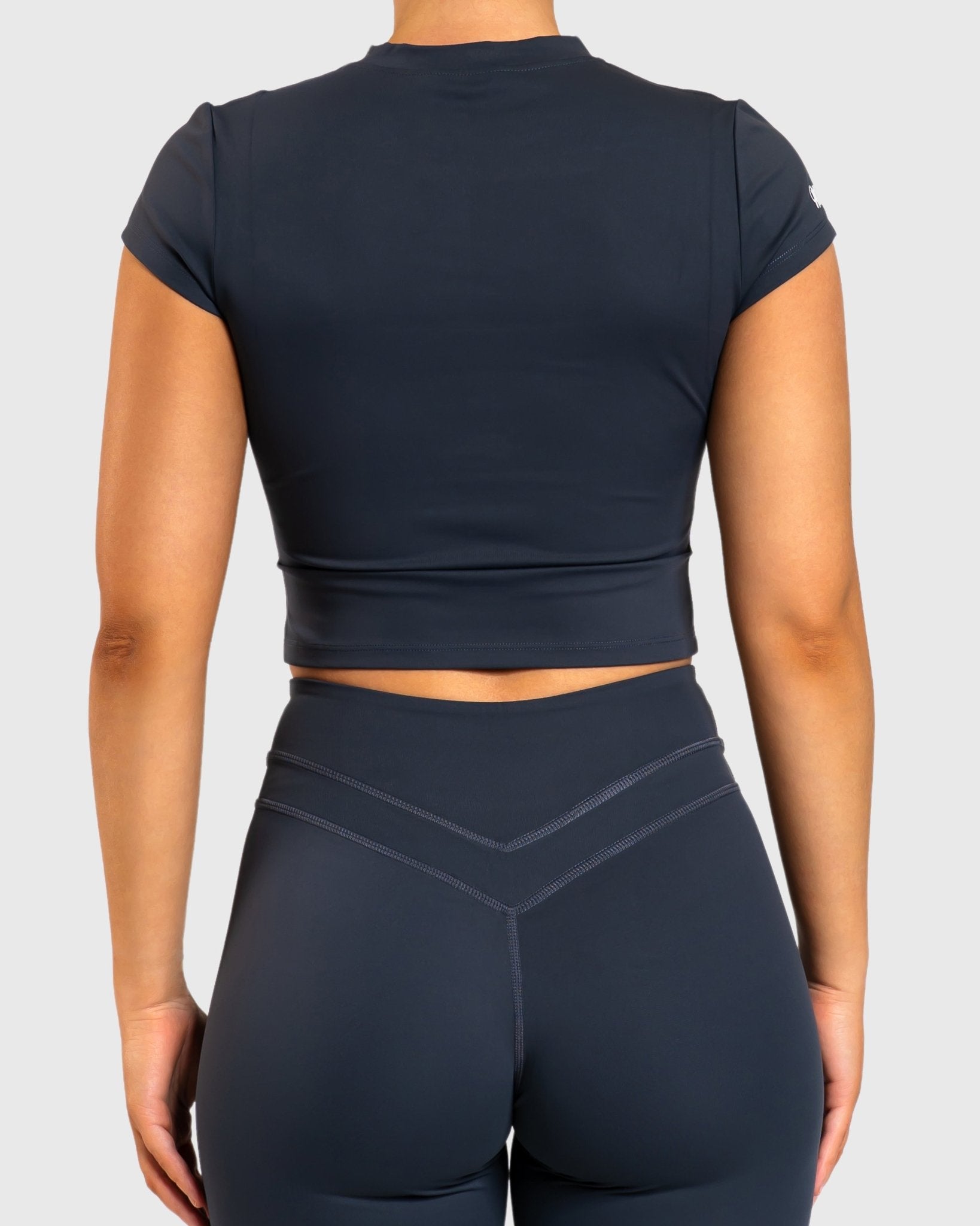 Steel Blue Velocity T-shirt - Peach Tights - T-shirt