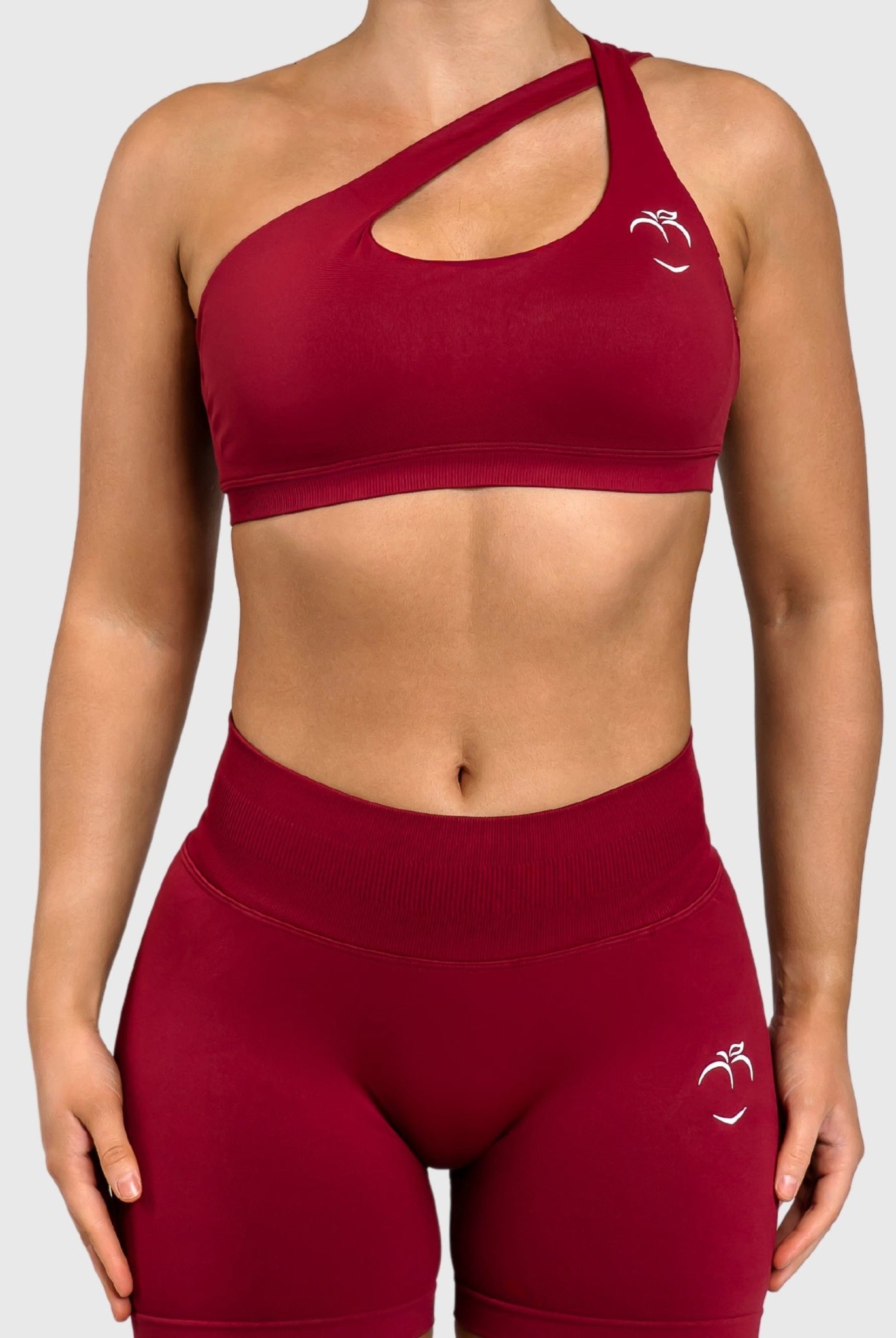 Wine Red Essence Sports - bra - Peach Tights - Sports - Bra