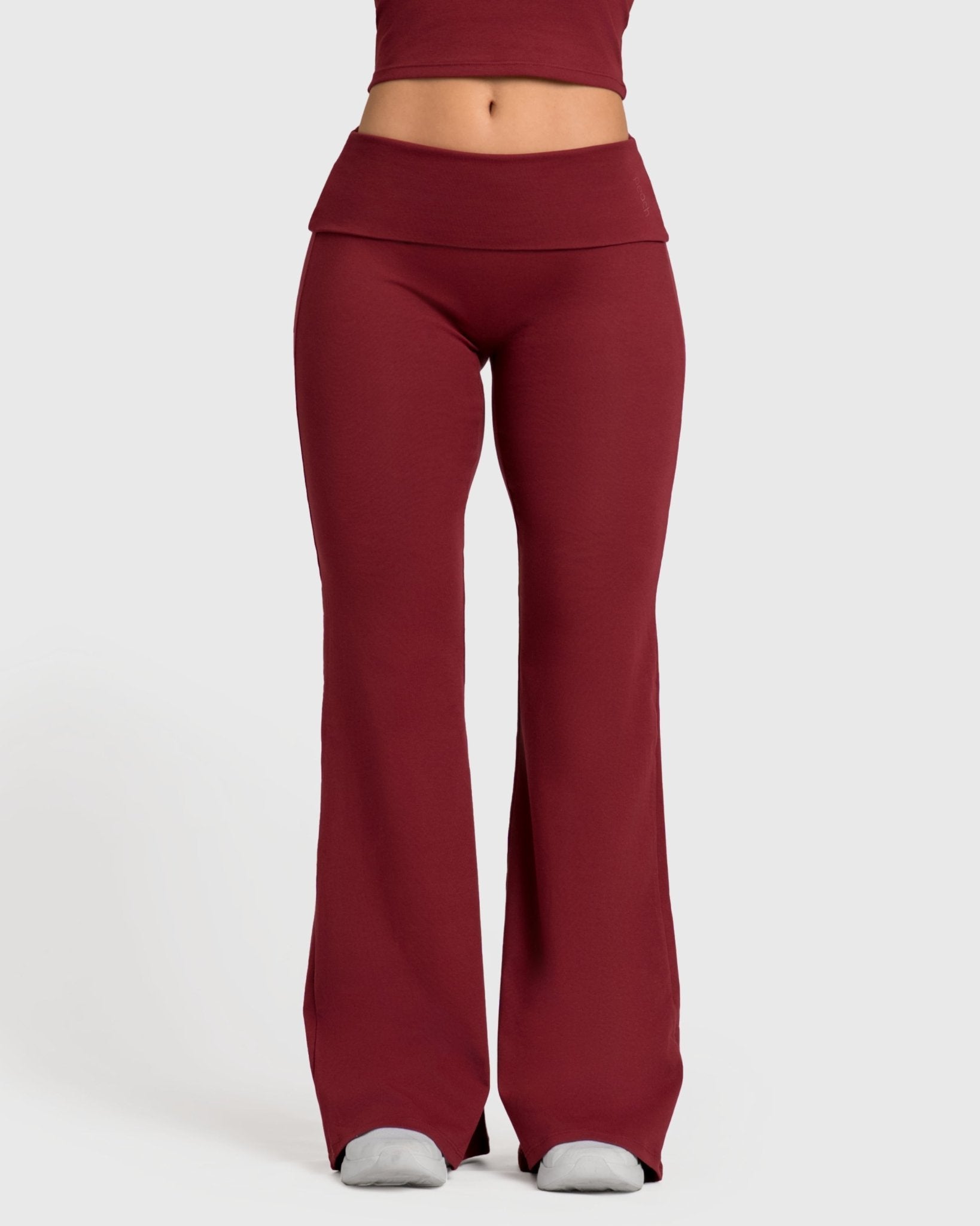 Wine Red Flow Yoga Pants - Peach Tights - Tights