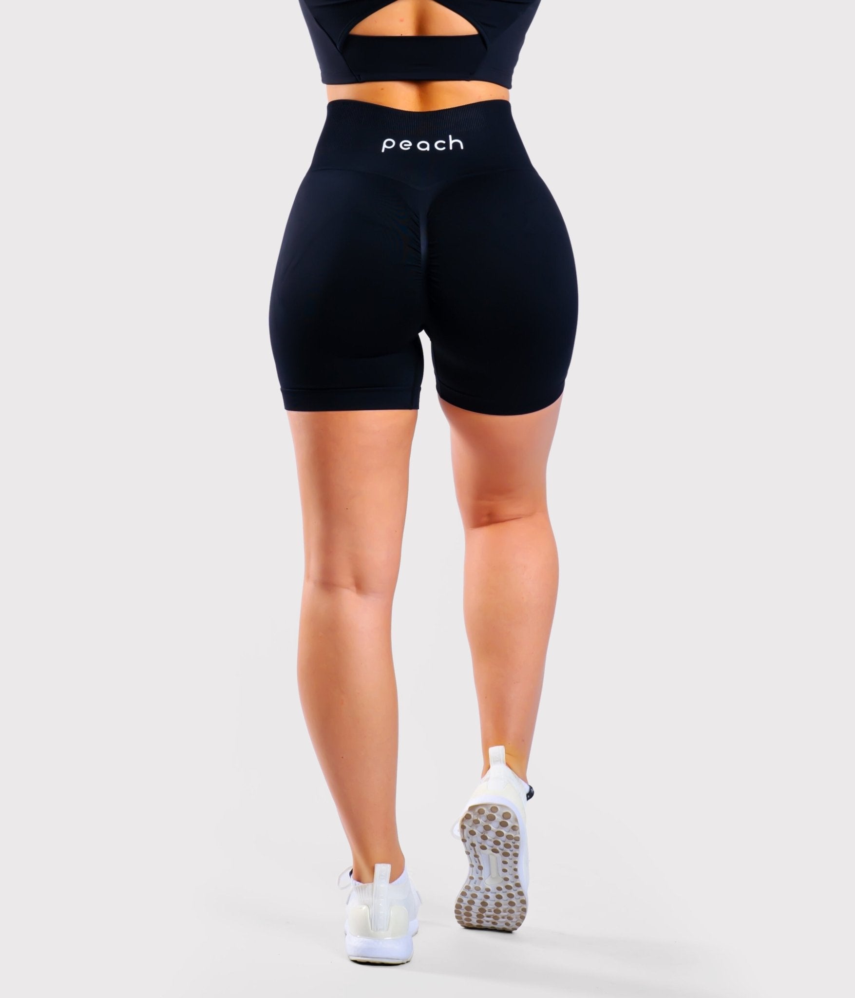 Black Agility Shorts - Peach Tights -