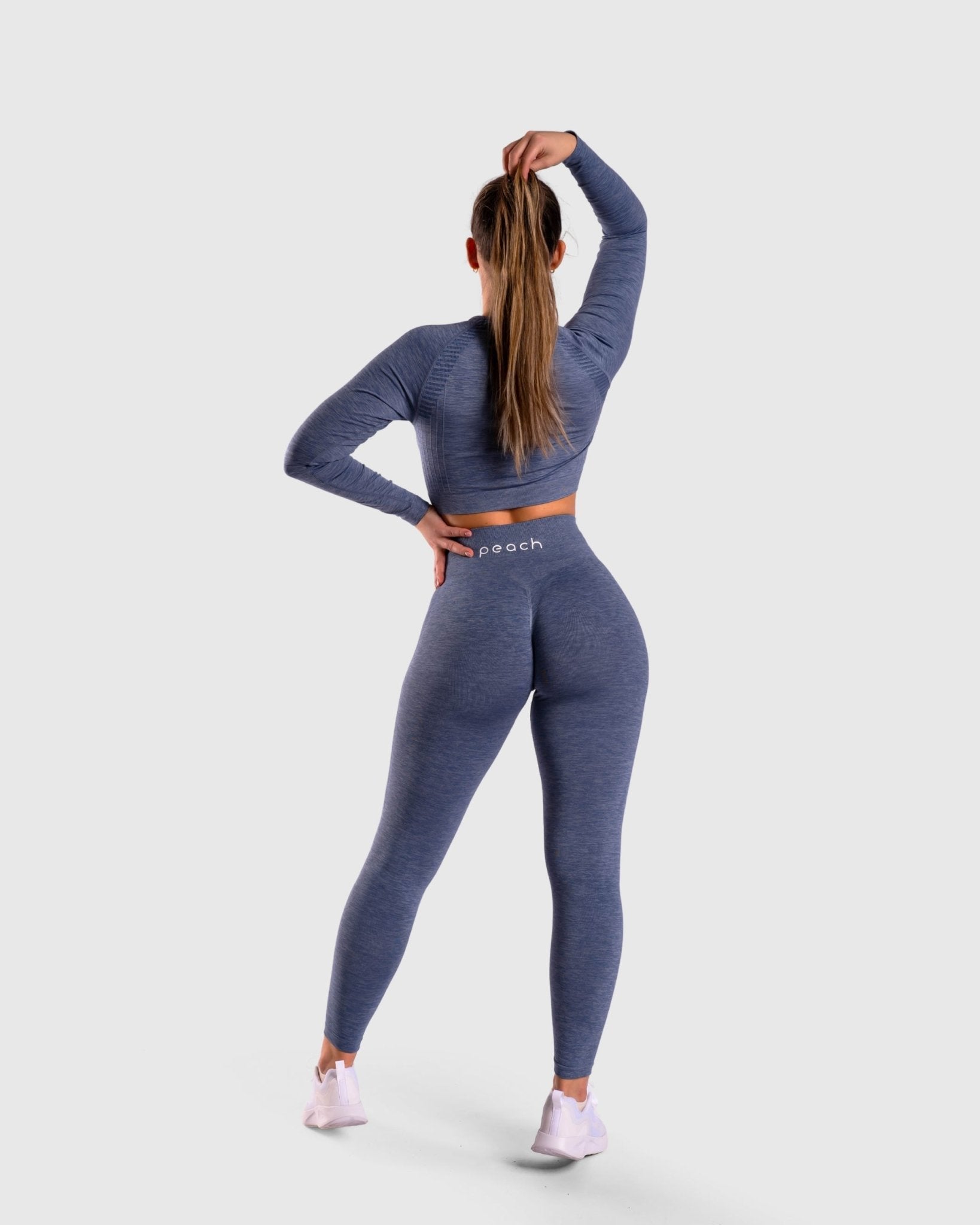 Blue Deluxe Mid Waist - Peach Tights -