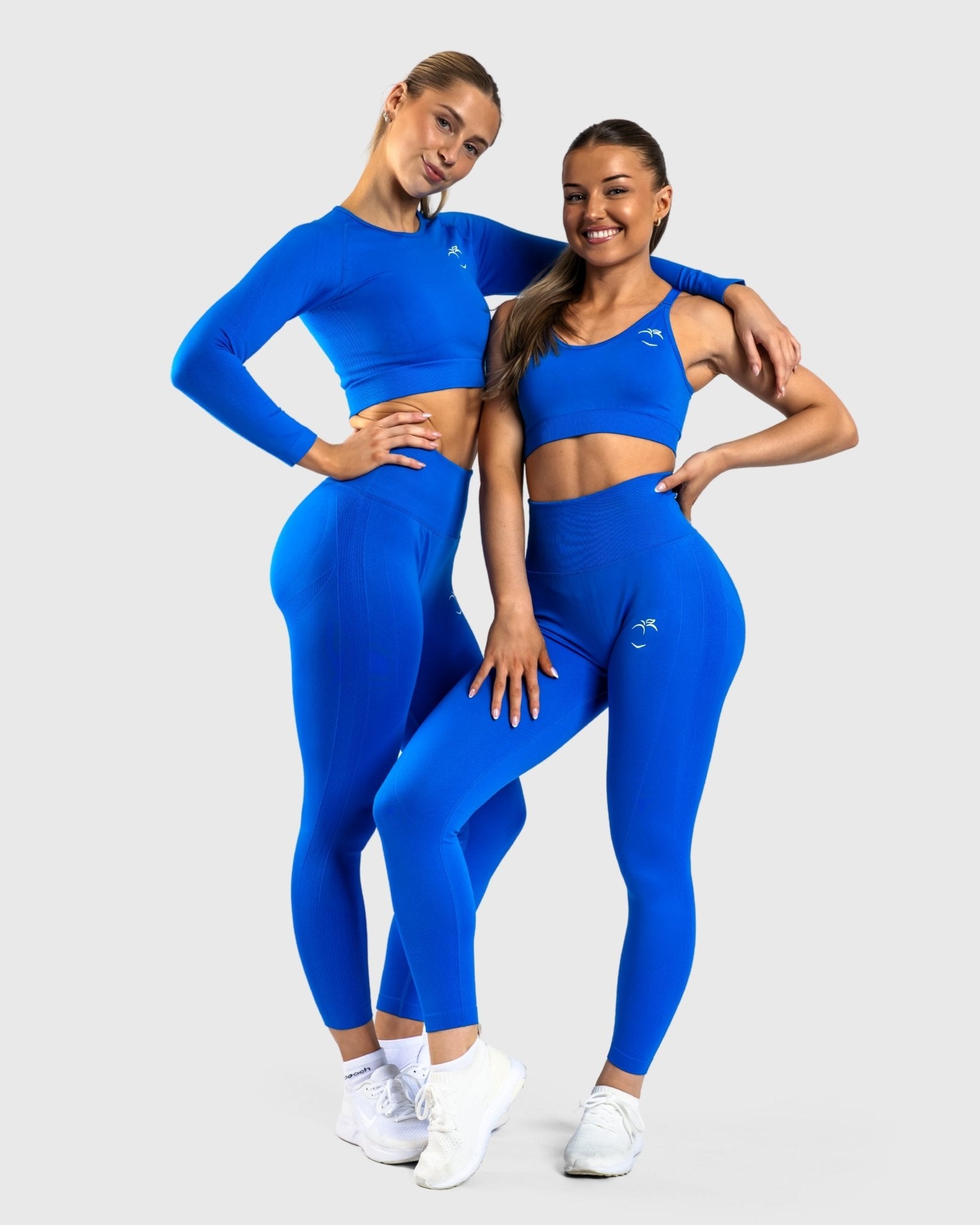 Blue Lux Seamless Long Sleeve - Peach Tights - Long sleeve