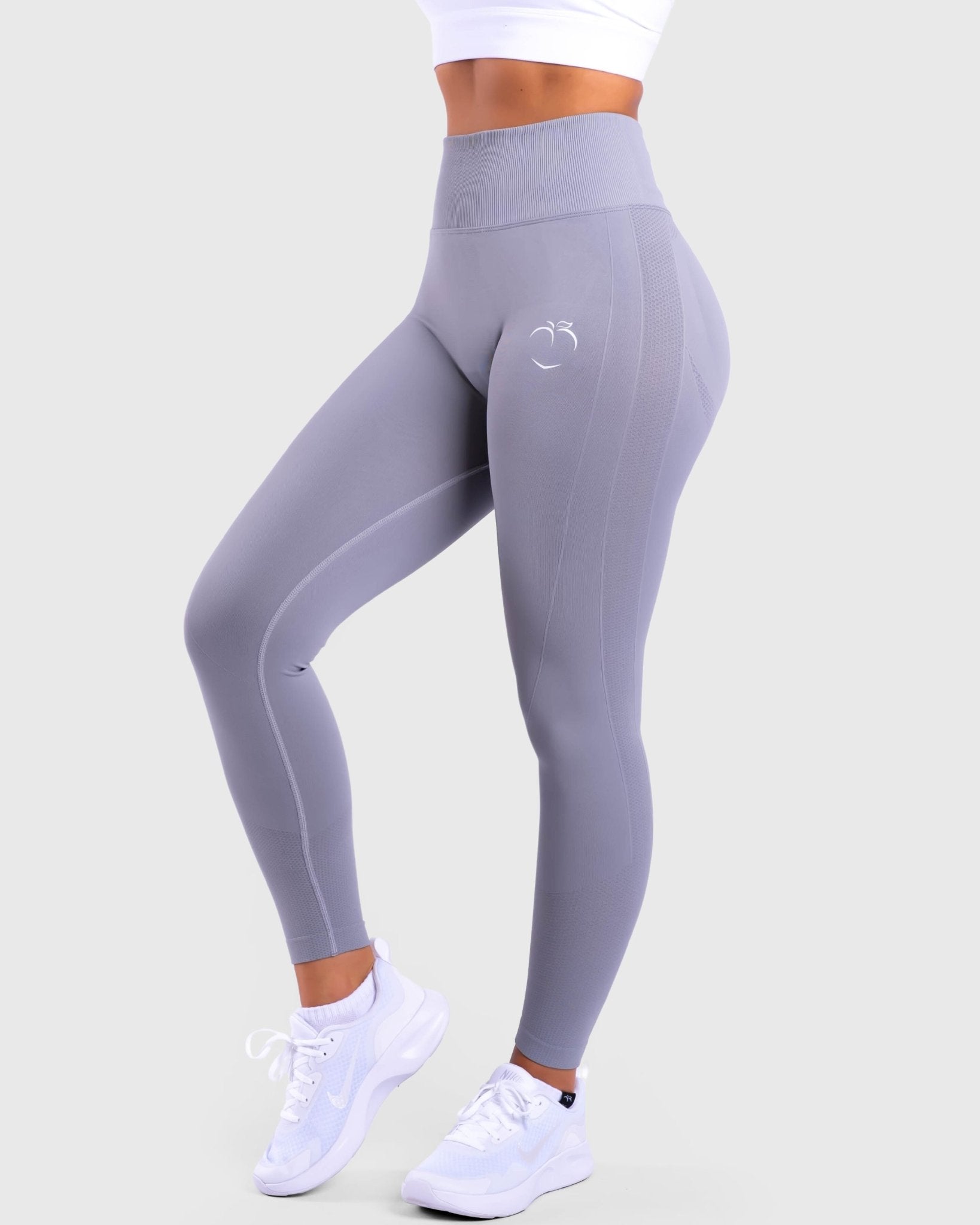 Grey Lux Seamless - Peach Tights -