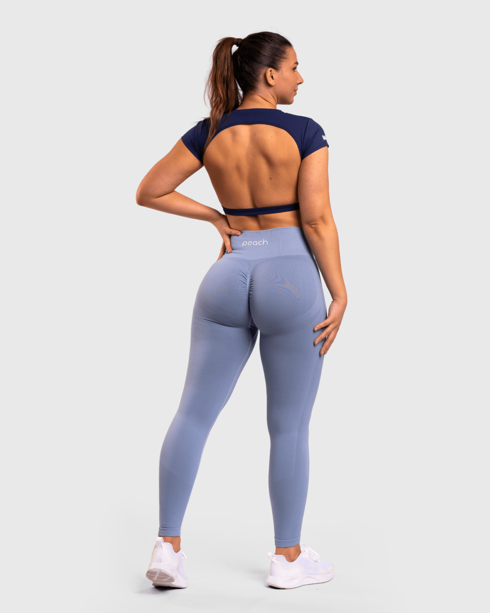 Navy Blue Zenith T-shirt - Peach Tights - T-shirt