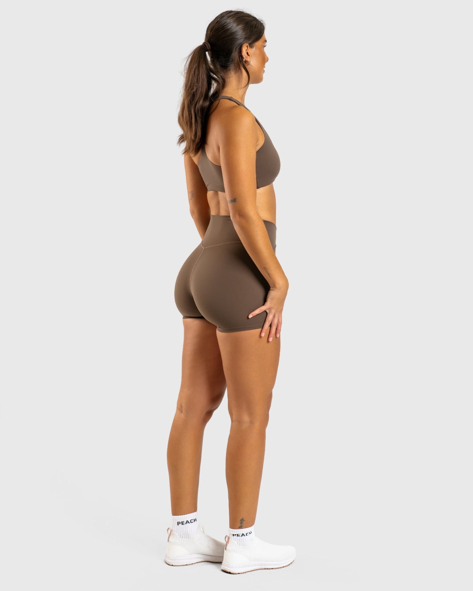 Ash Brown Divine Sports - bra - Peach Tights - Sports - Bra