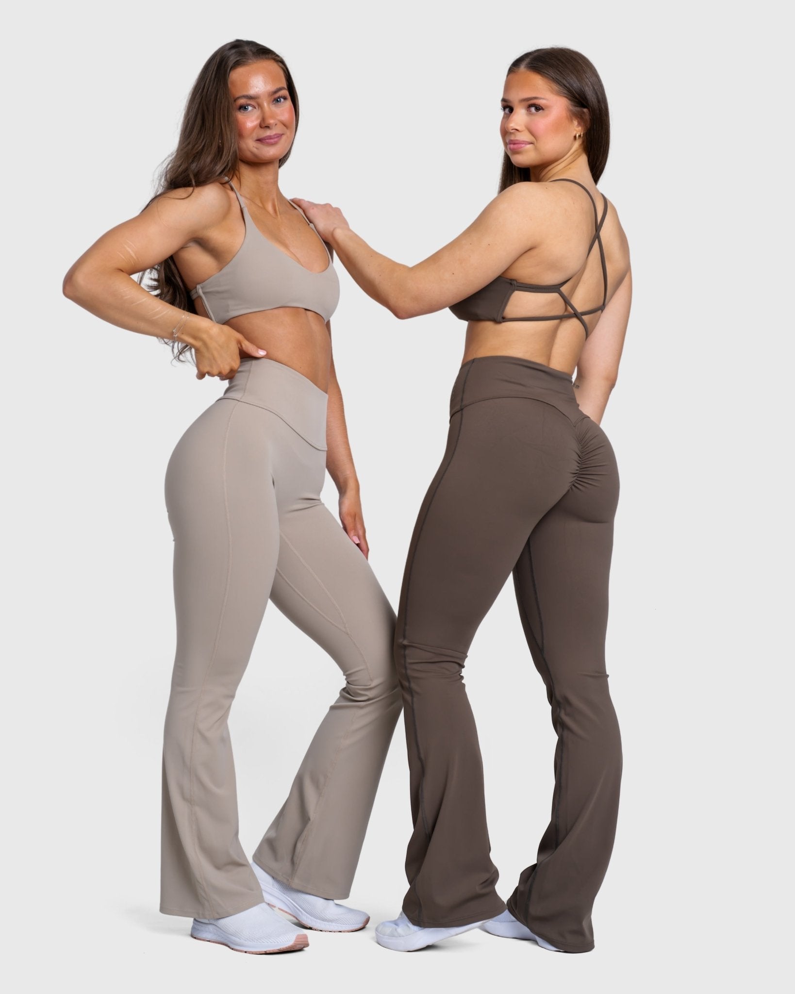 Ash Brown Sculpt Sports - bra - Peach Tights - Sports - Bra